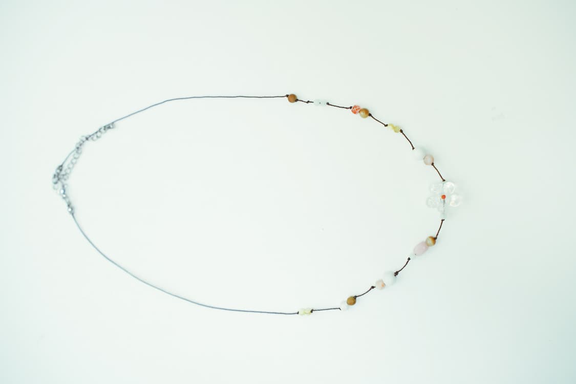 Clear flower necklace 상품이미지3