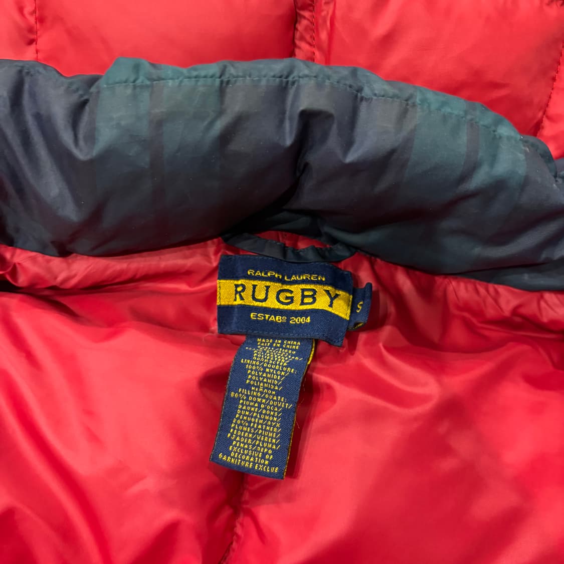 랄프로렌 럭비 타탄 체크 다운 후디드 파카(탈부착) 상품이미지9