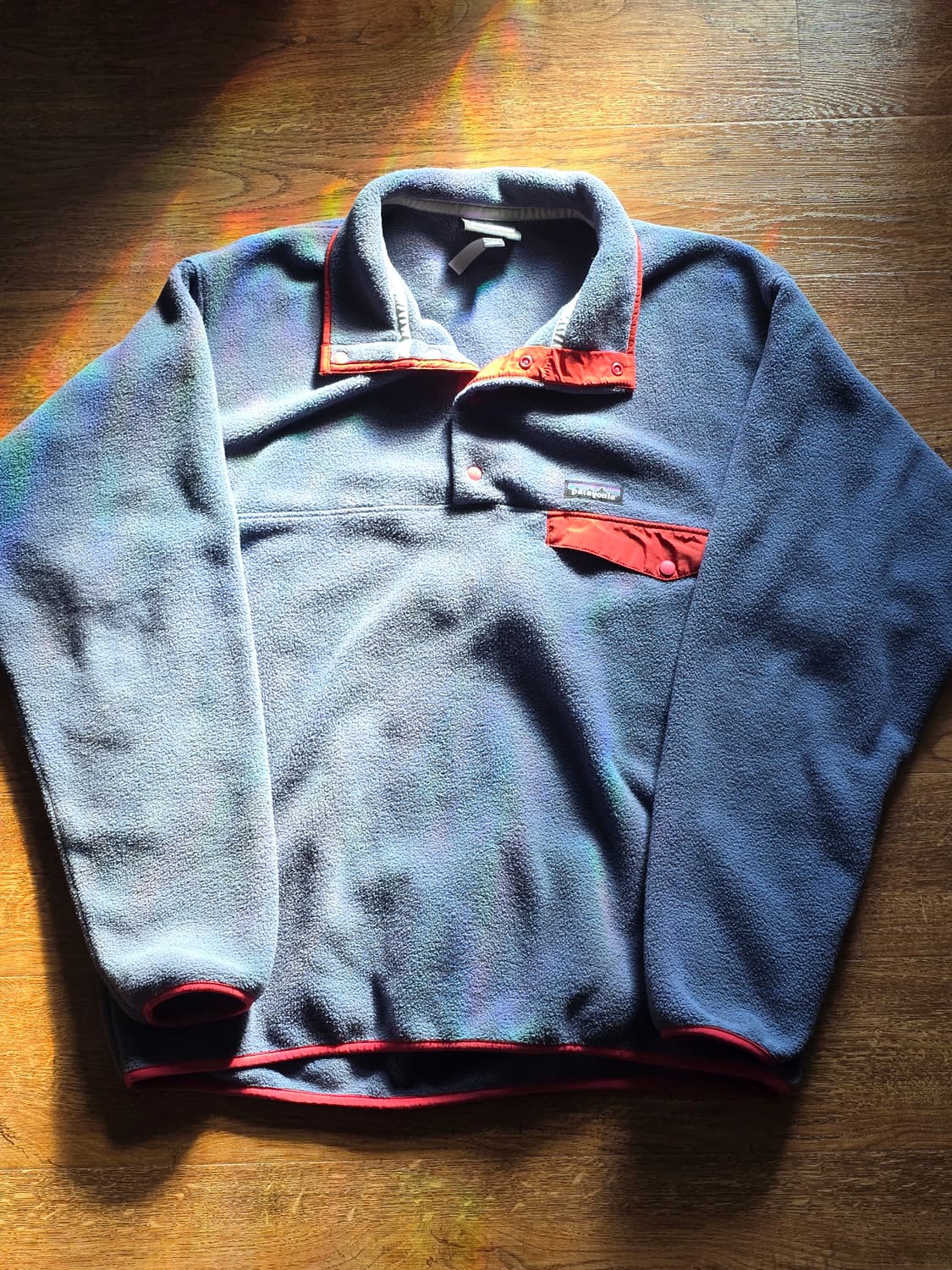 파타고니아 신칠라 스냅티 슬레이트블루 레드 L 상품이미지2