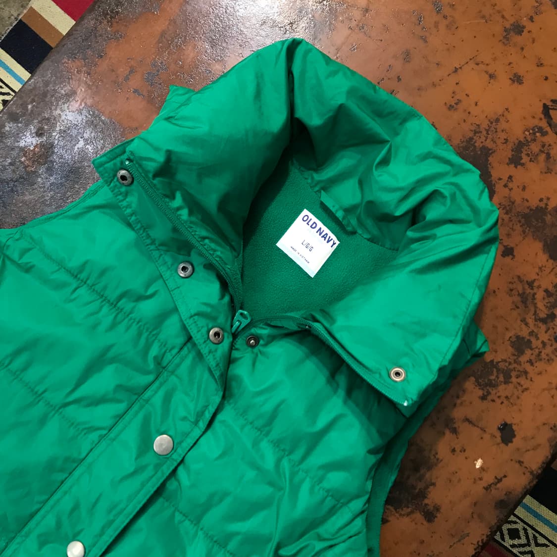 올드 네이비 그린 패딩 조끼 여성 66 남성 100  상품이미지2