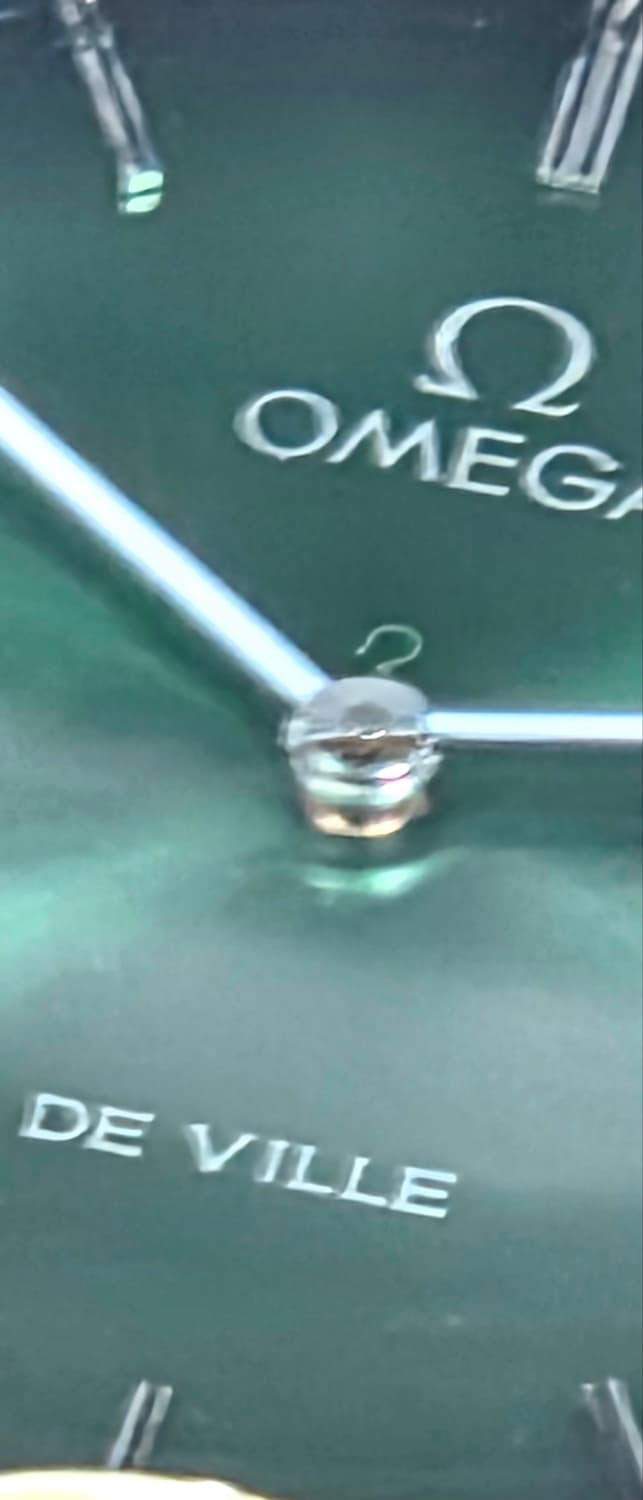 정품 오메가 시계 빈티지 OMEGA 드빌 그린 34미리 수동 신품급 상품이미지3