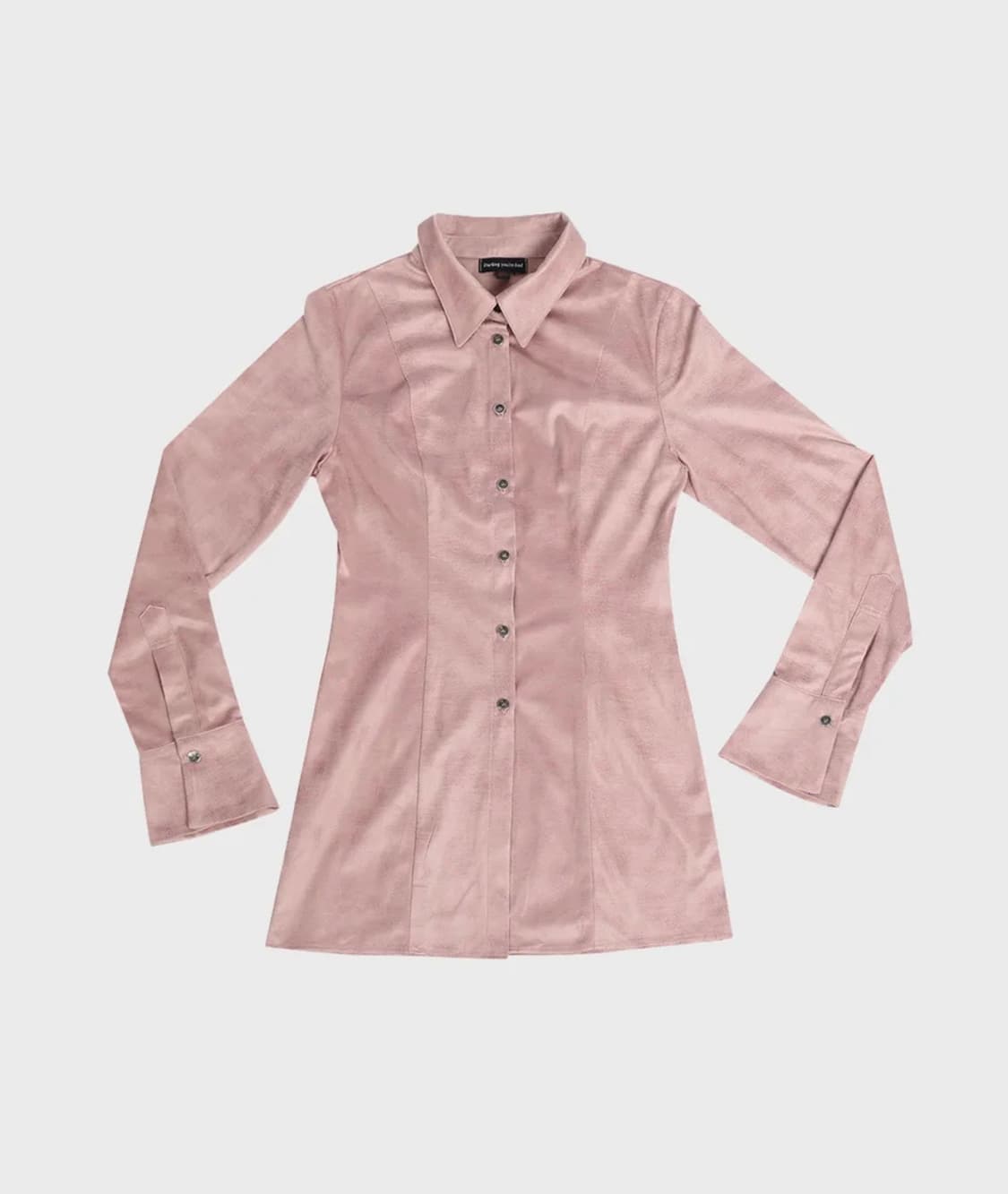 달링유어배드 VINTAGE SUEDE LONG SHIRT #PINK 상품이미지1