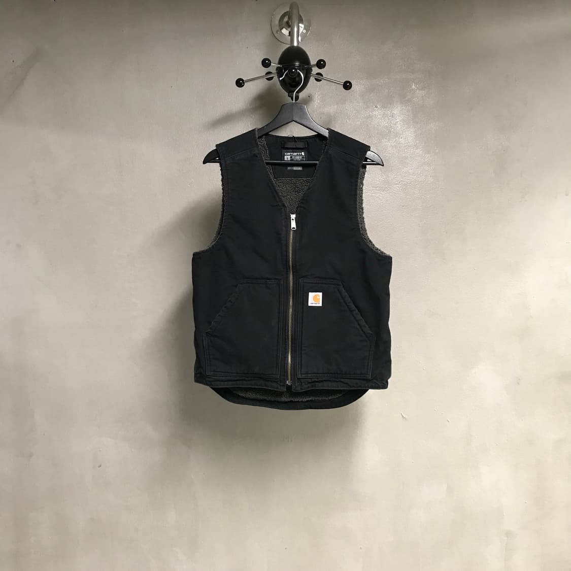칼하트 기모 워크 베스트 블랙 S 상품이미지1