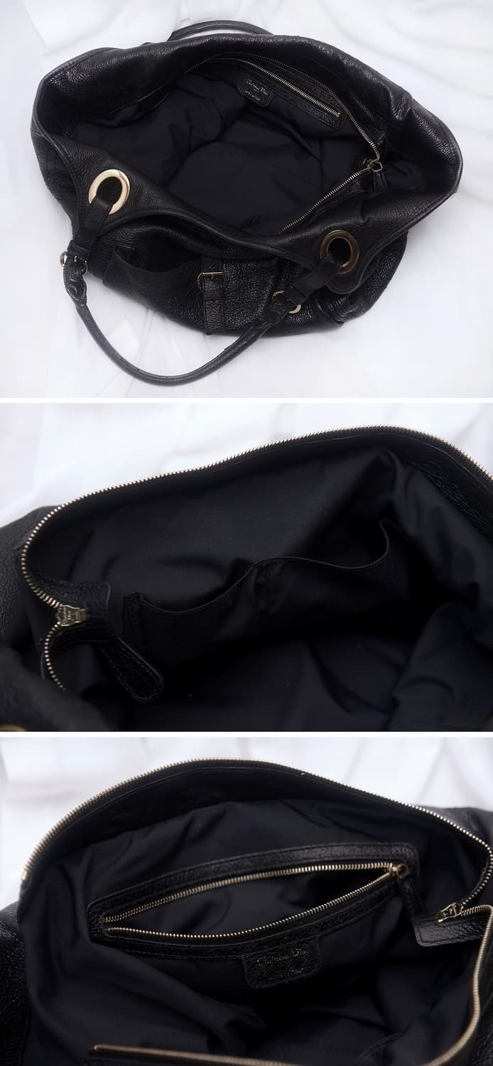 디올 (Dior) 블랙 까나쥬 디어스킨 빅토트.숄더백 상품이미지5