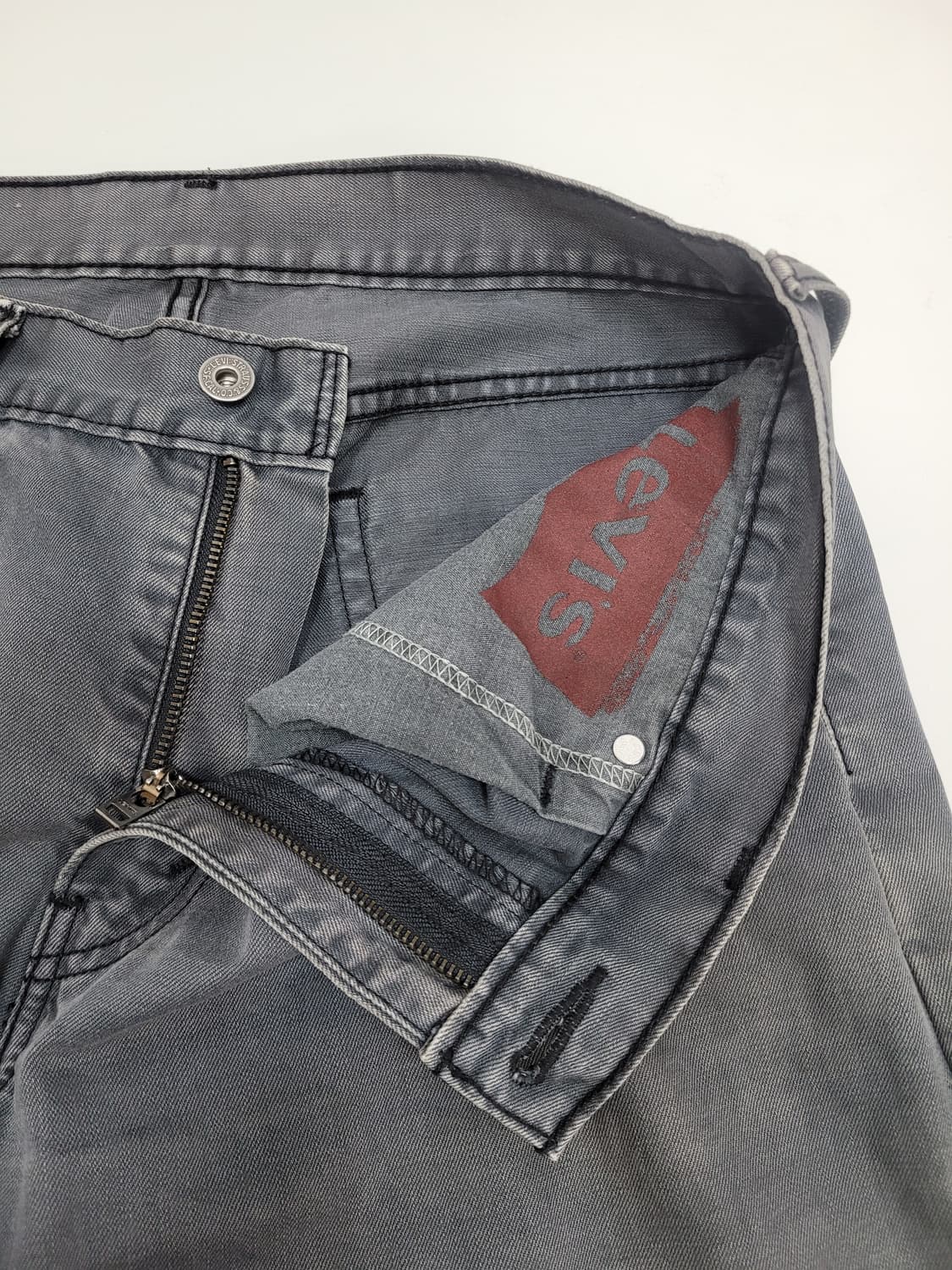 LEVI'S 리바이스 514 빈티지 데님 팬츠 / 남 34 그레이
 상품이미지7