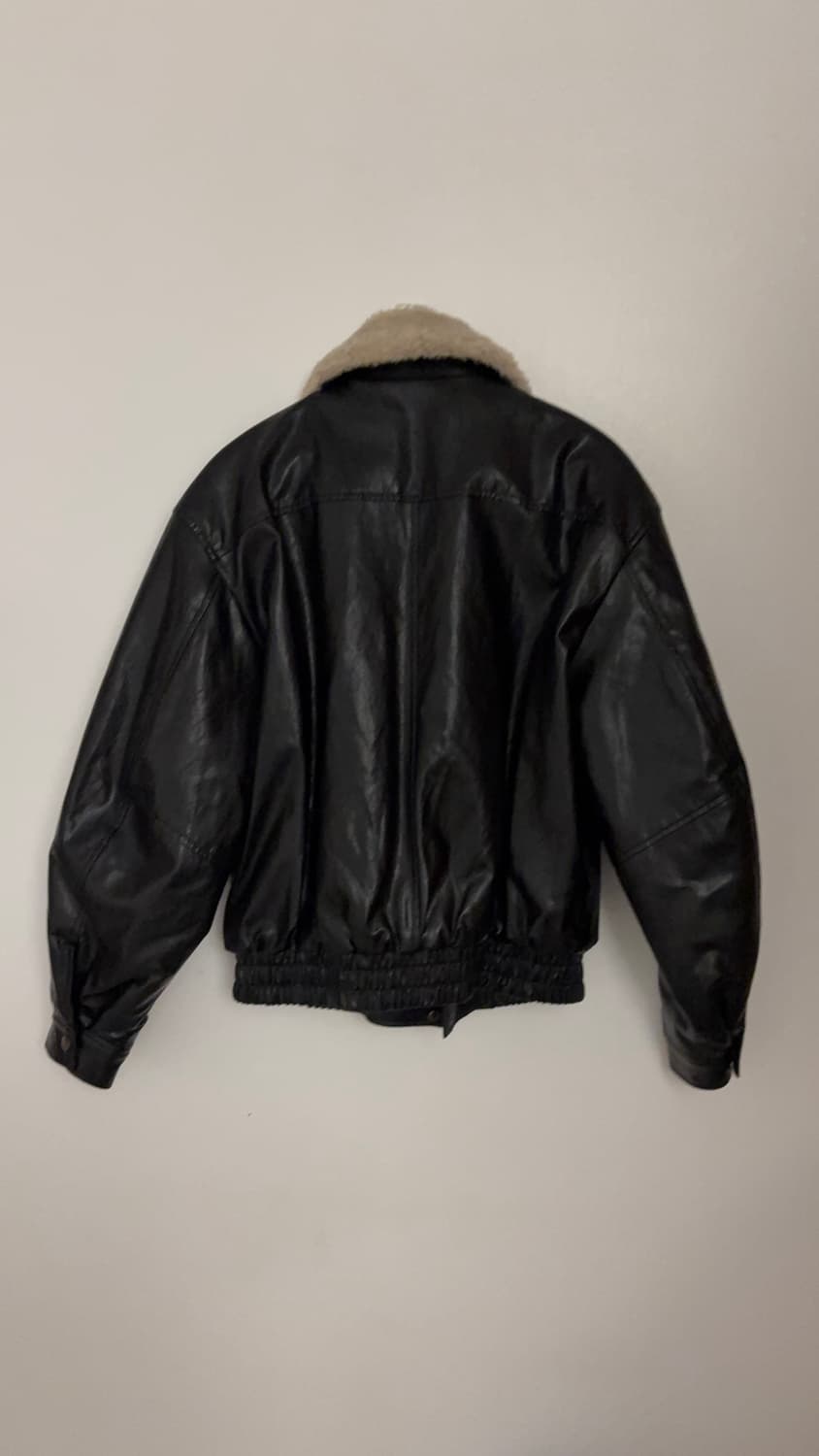 필더스 FIELDERS 퍼 카라 가죽 자켓 상품이미지3