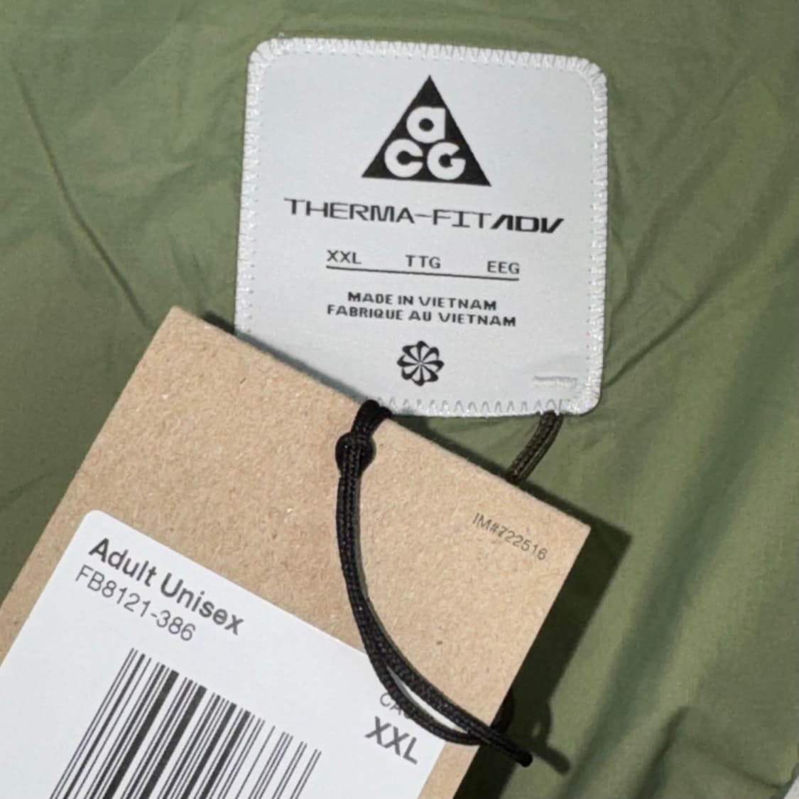 나이키 acg 써마핏 adv 루나레이크 푸퍼 루즈 후디드 패딩 자켓 그린 상품이미지7