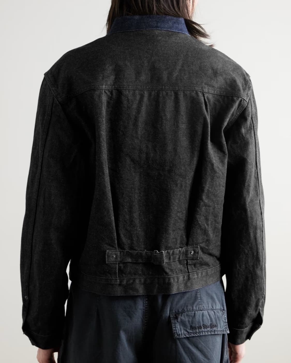 캐피탈 14oz 블랙 데님 1st 자켓 상품이미지3