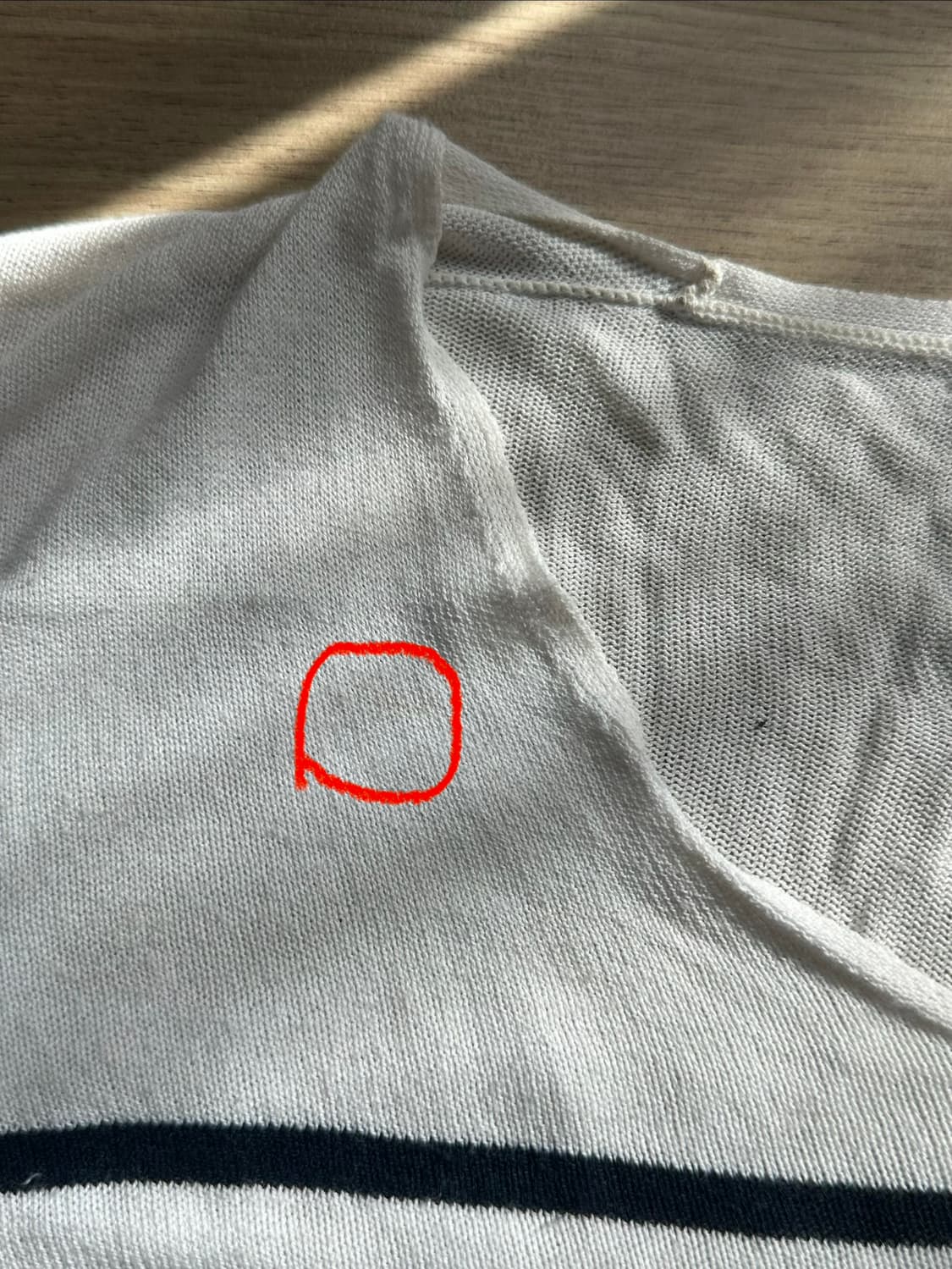 장폴고티에 V-neck 브르통 스트라이프 크롭 니트 상품이미지5