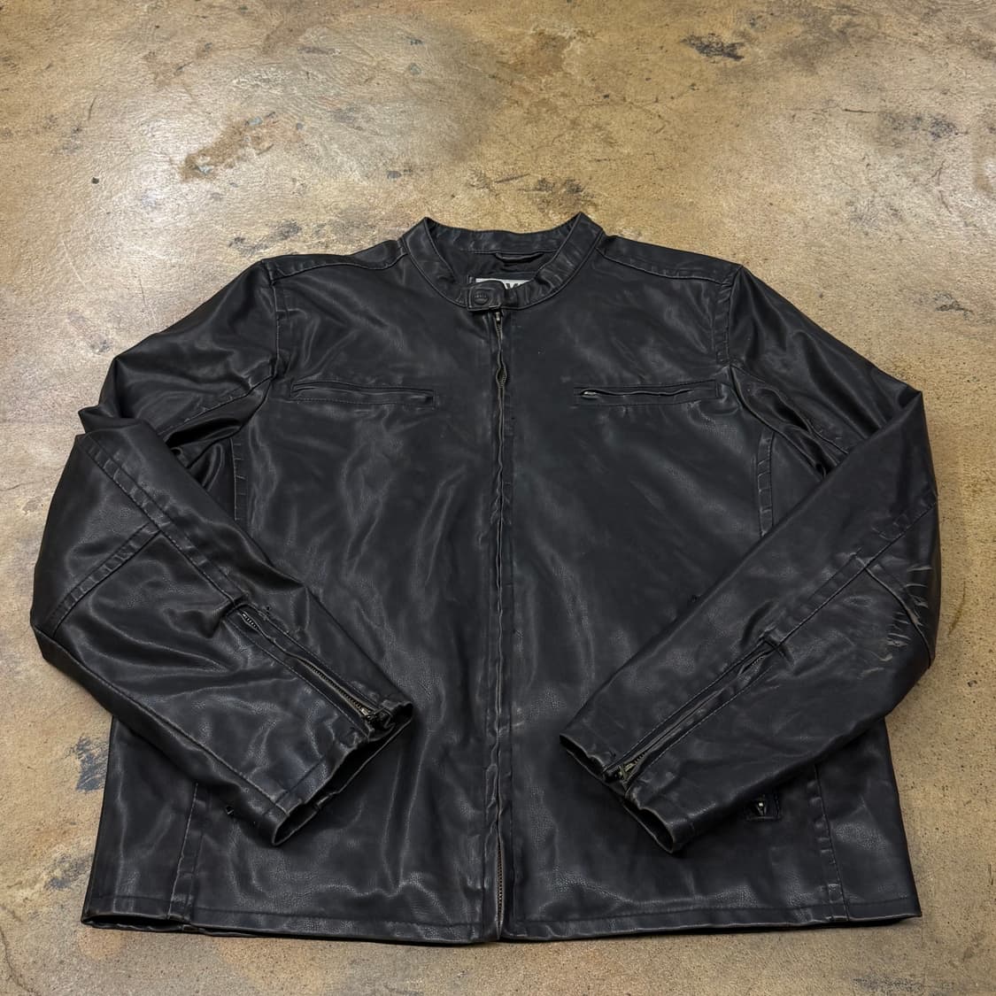 [정품] 리바이스 블랙 레더 라이더 자켓 b16 상품이미지2