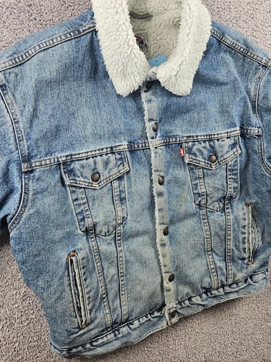 90's USA 리바이스 쉐르파 데님 트러커 자켓 ( L )/ 11021 상품이미지8