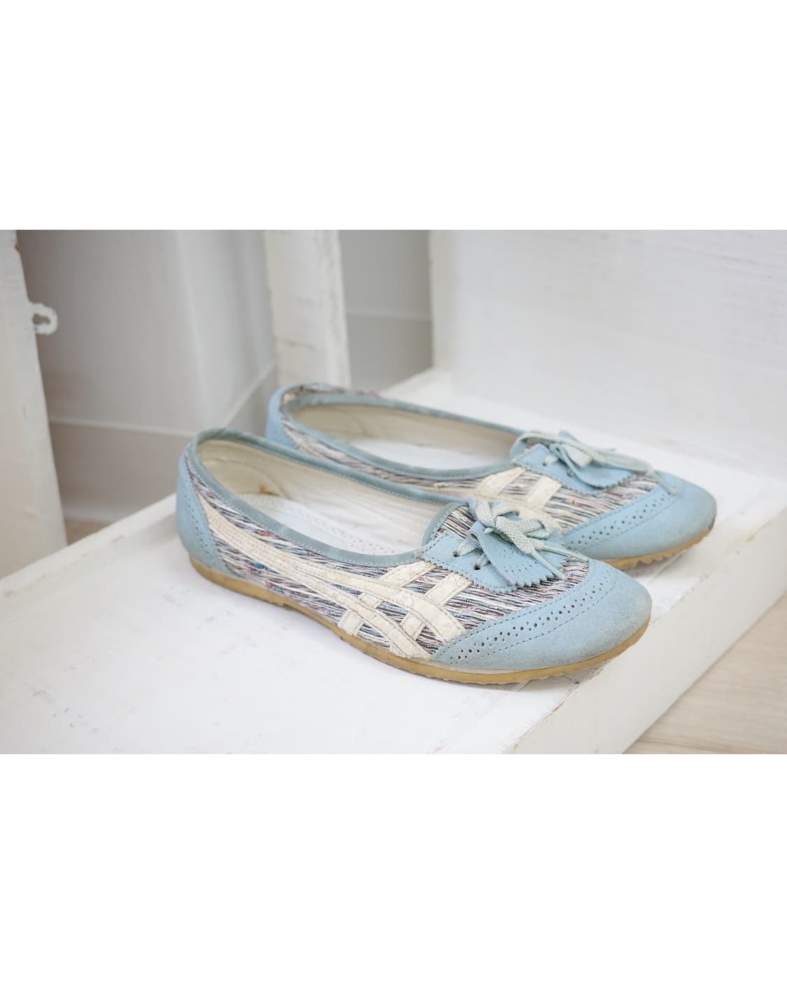 오니츠카타이거 Onitsukatiger skyblue flat shoes 상품이미지4