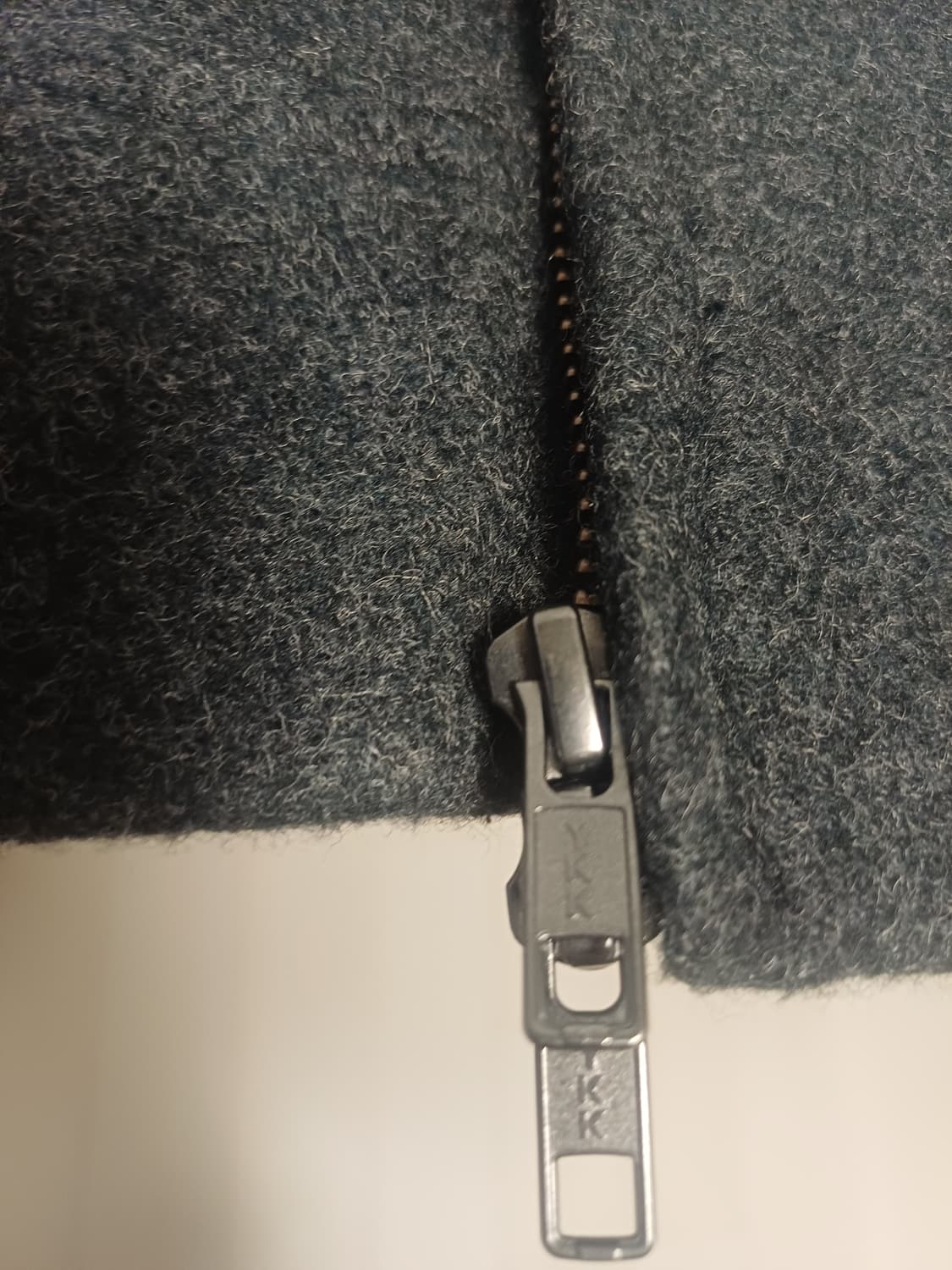 [L/100] 마인드브릿지 F.O.W 울 블렌드 투웨이 집업 블루종 상품이미지6