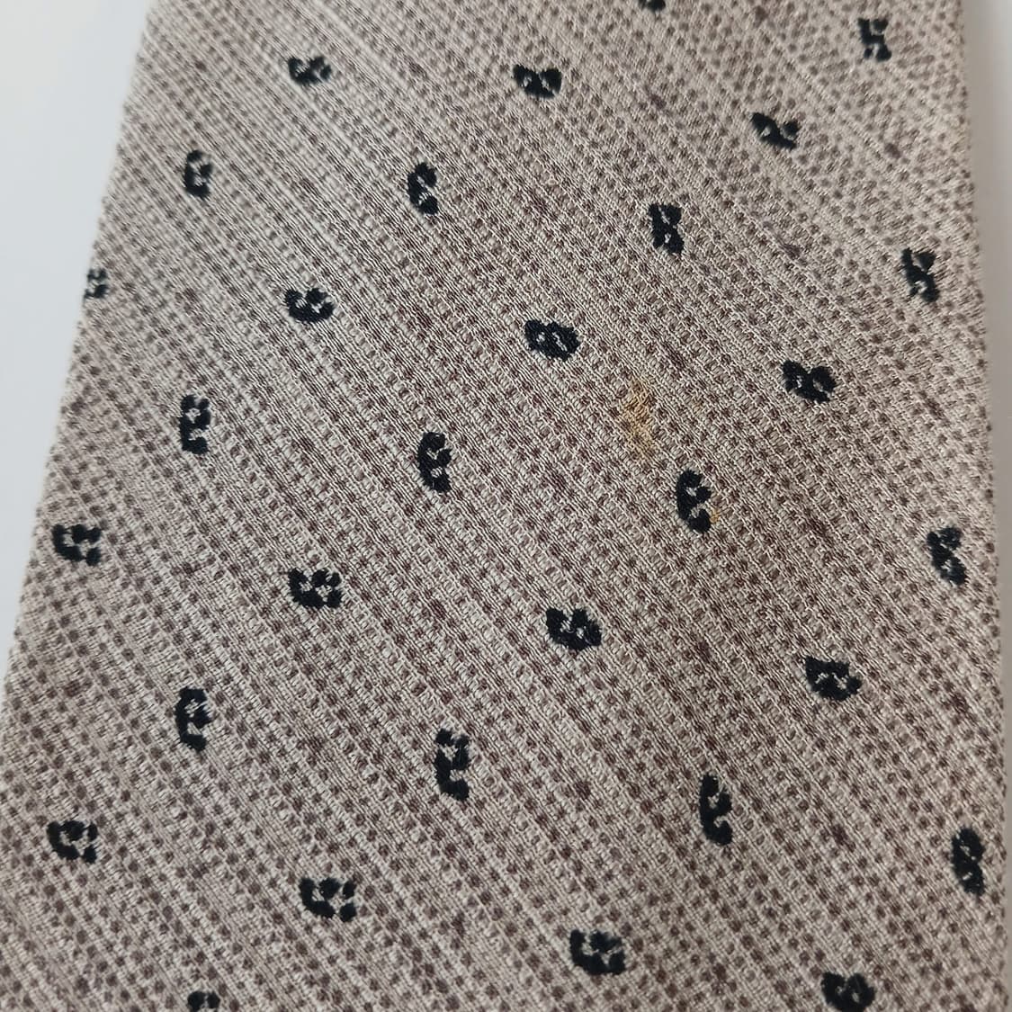 조르지오 아르마니 실크 텍스처 도트 넥타이 9.7cm A등급 A19060 상품이미지8