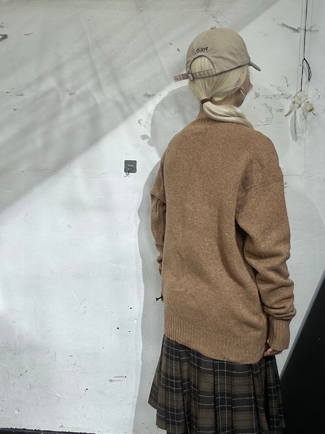 90s 폴로 베이지 울 니트 100 상품이미지3