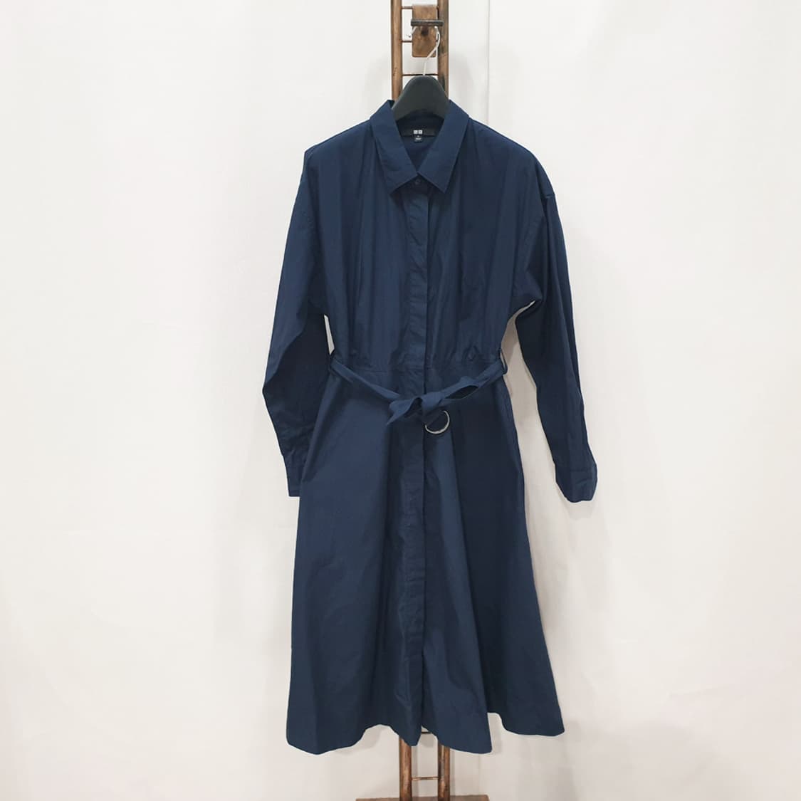 유니클로 벨티드 셔츠 원피스 M 상품이미지1
