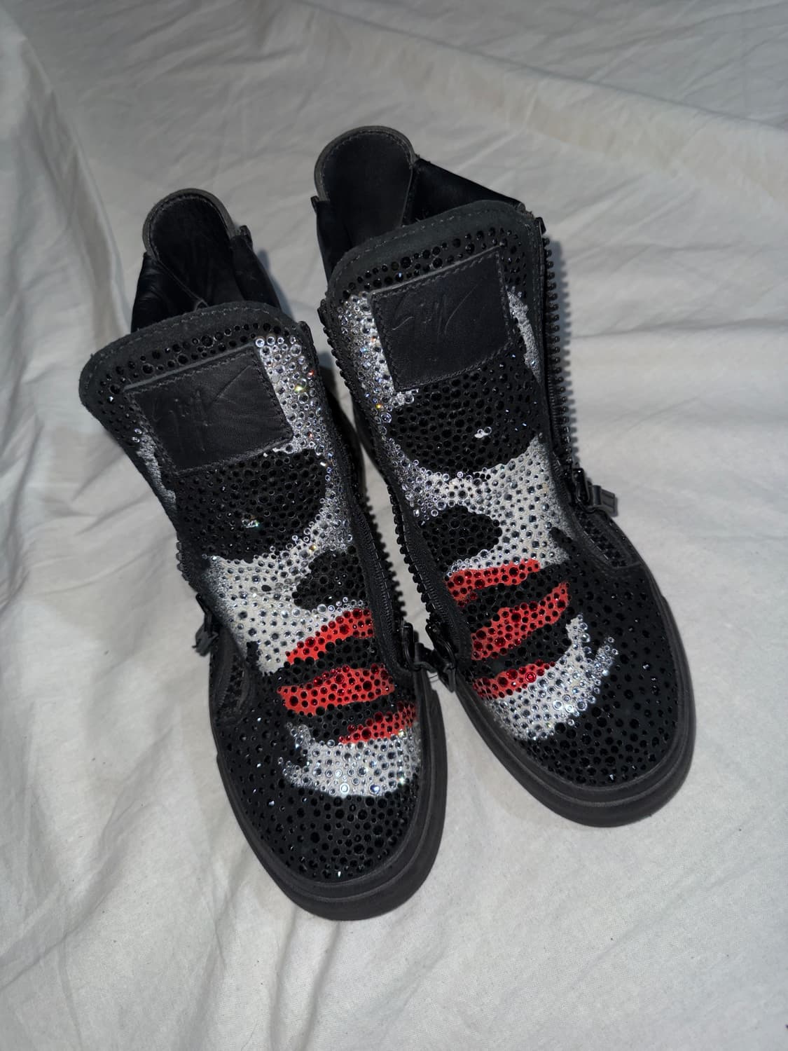 rare* 쥬세페 자노티 스와로브스키 조커 사이드집 하이탑 스니커즈 상품이미지1