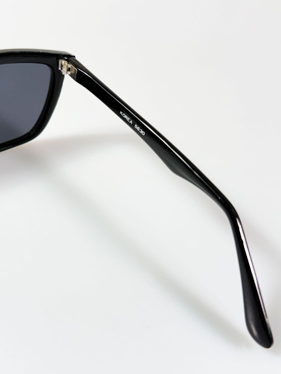 90s TECH 스퀘어 블랙 랩스타일 빈티지 선글라스 상품이미지6