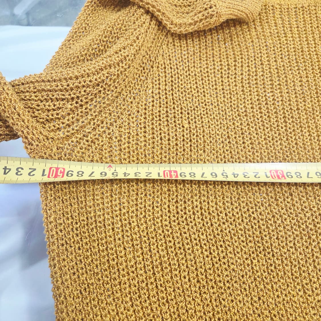 [ZARA] 자라 머스타드 루즈핏 니트 여성 S 상품이미지5
