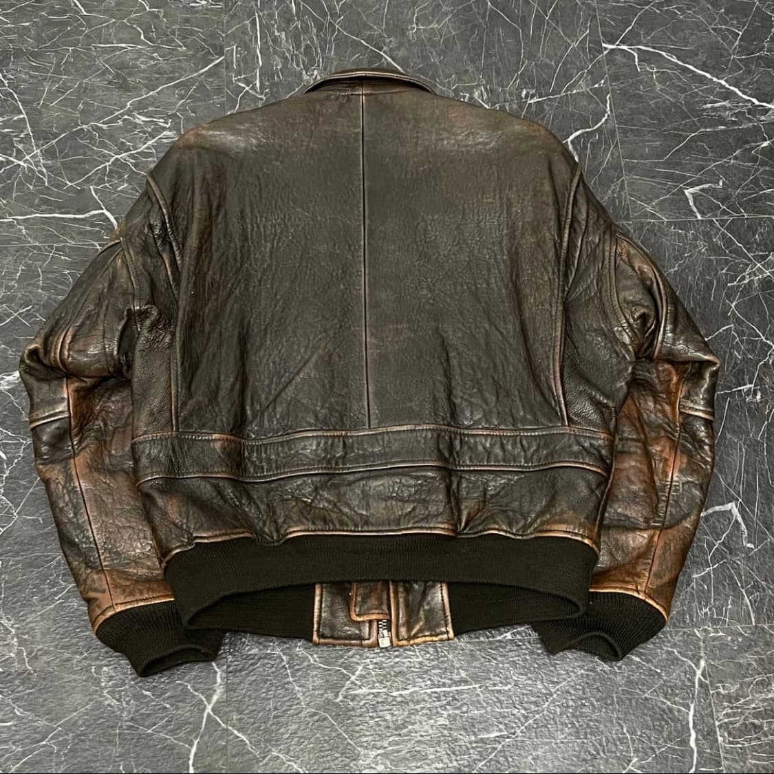 아비렉스 G-1 패치워크 천연가죽 플라이트 자켓 상품이미지4