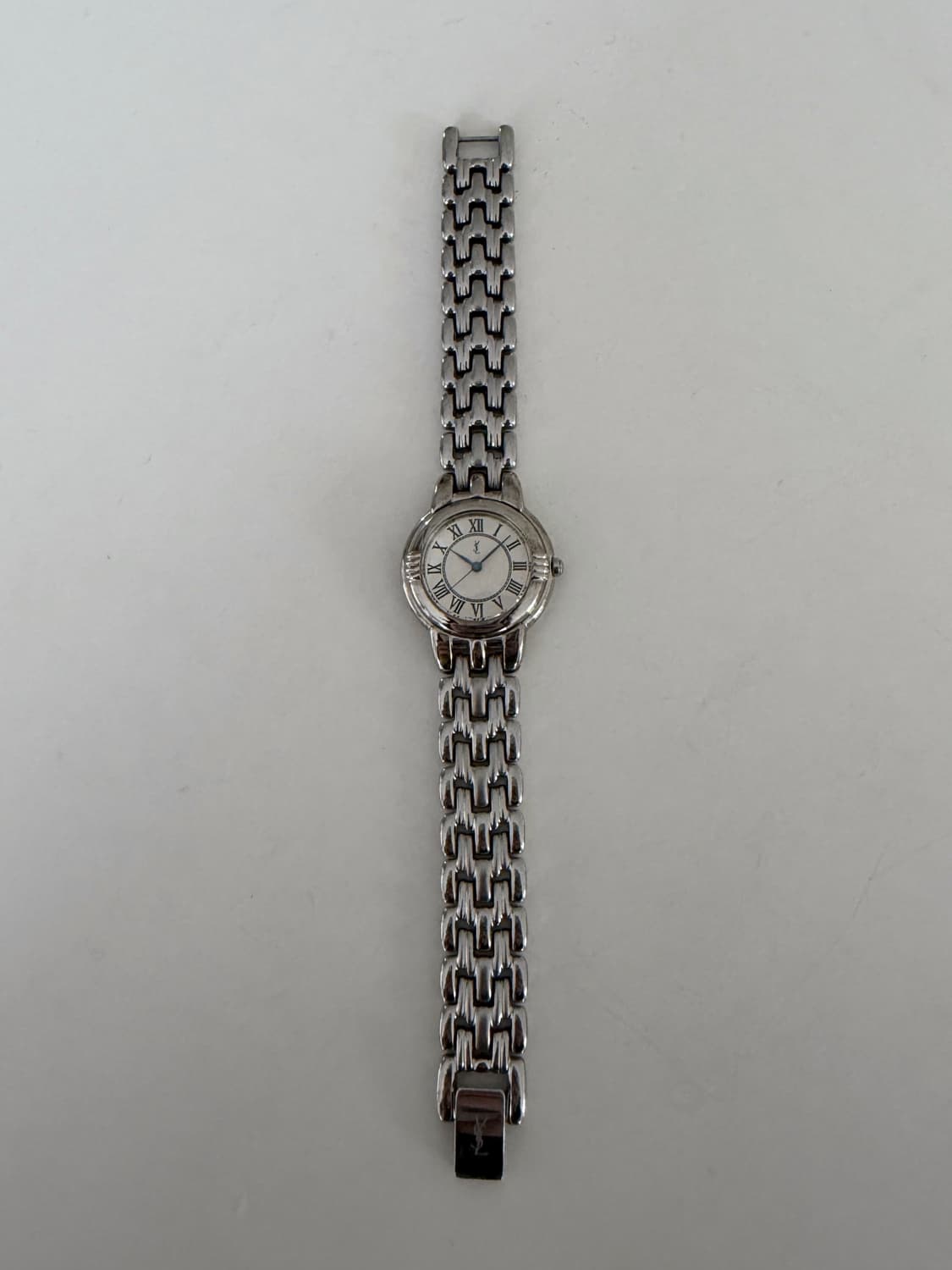 [YSL] Round blue hands metal watch 상품이미지8