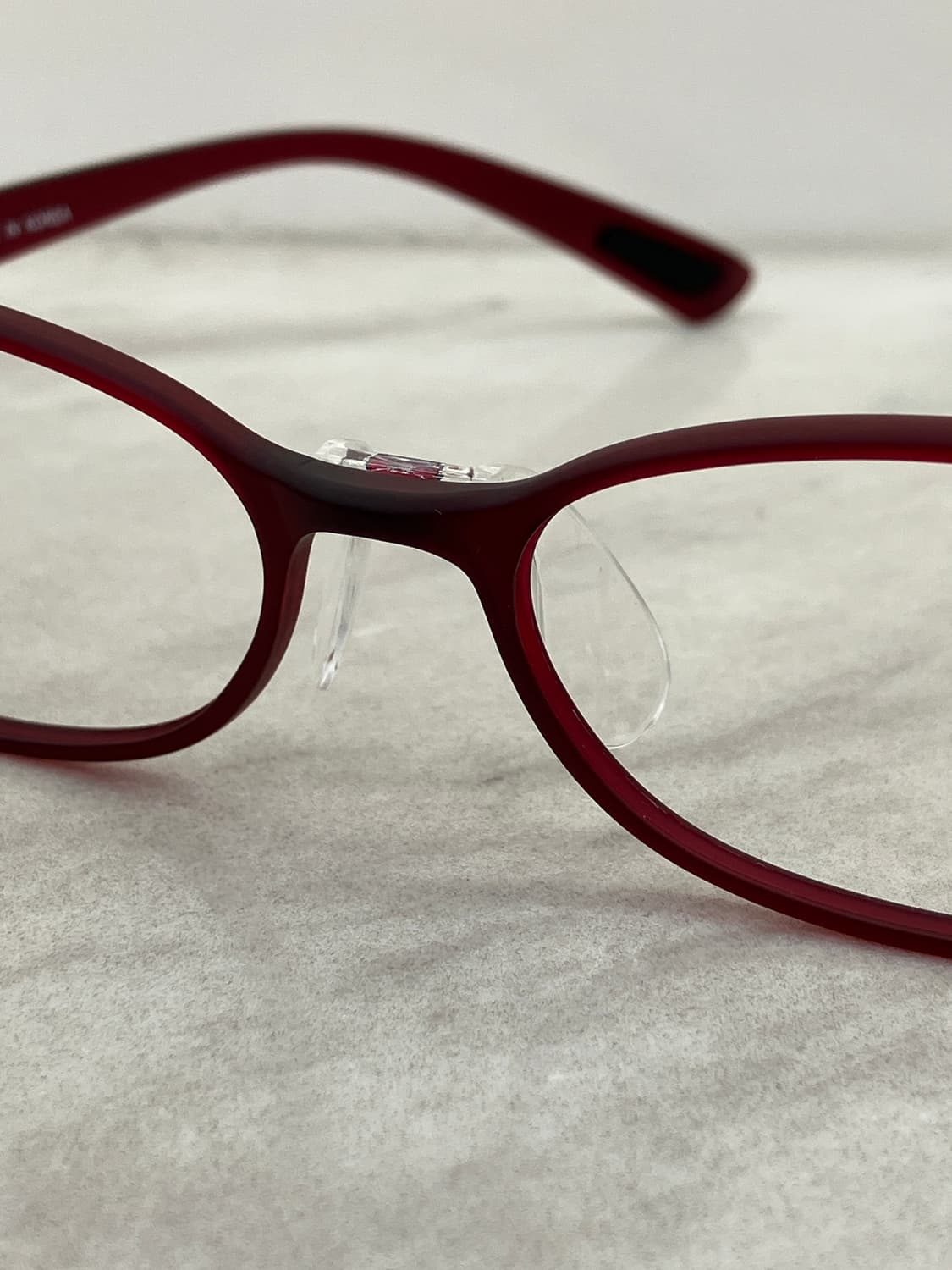 B82 CLOD 경량 레드 와인 오벌 슬림 뿔테 안경351 상품이미지5