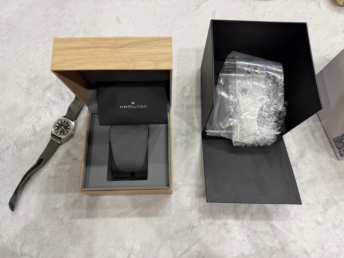 [OS] 해밀턴 W10 카키 에비에이션 파일럿 파이오니어 메카니컬  상품이미지7