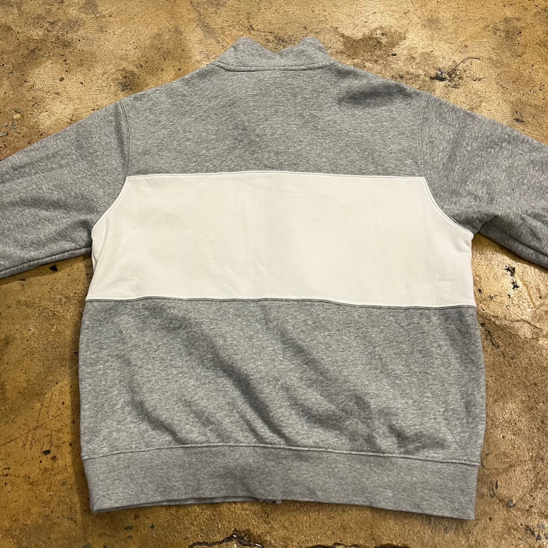 나이키 그레이 화이트 회흰 코튼 면 집업 져지  상품이미지4