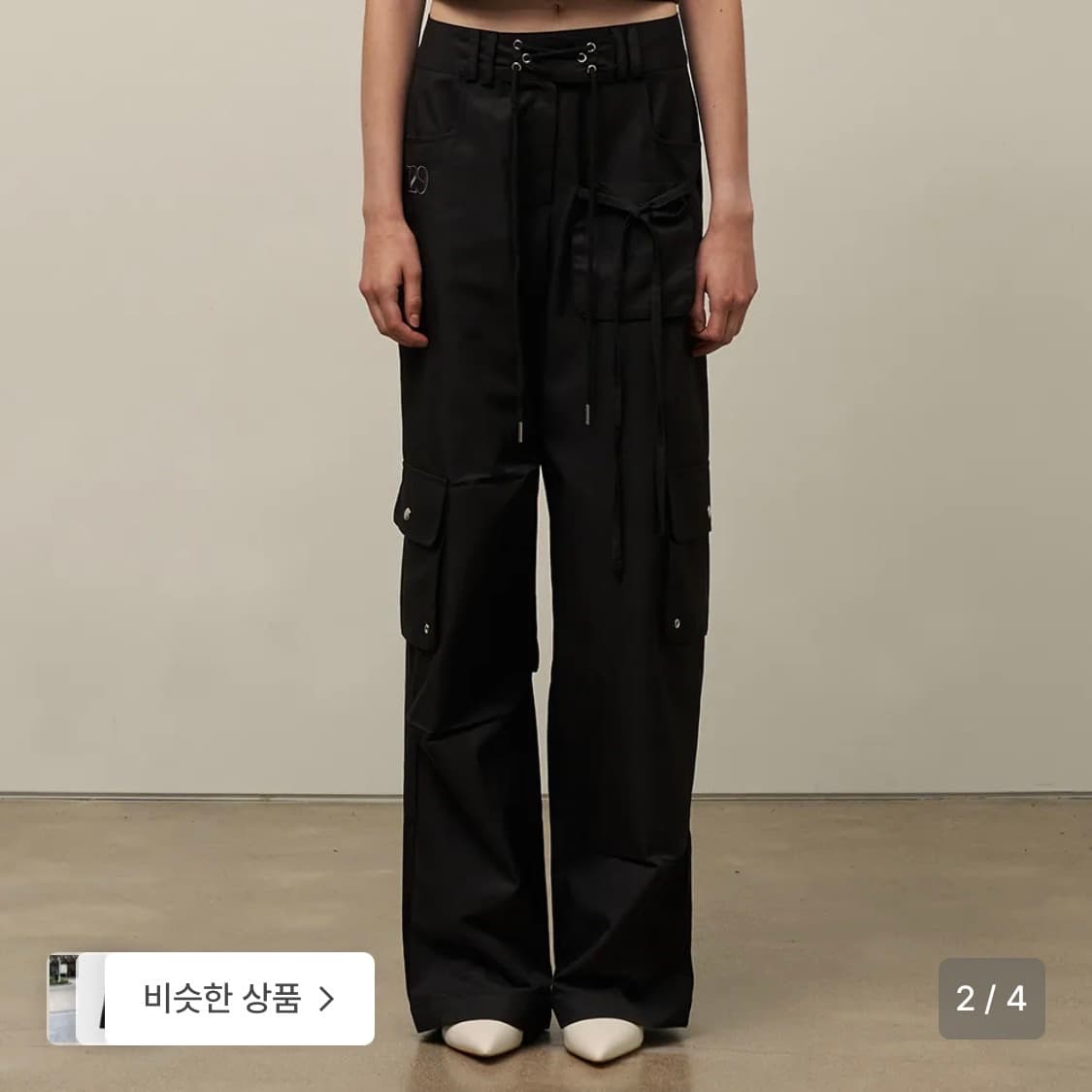 일리고 스트링 카고 밴딩 팬츠 상품이미지2