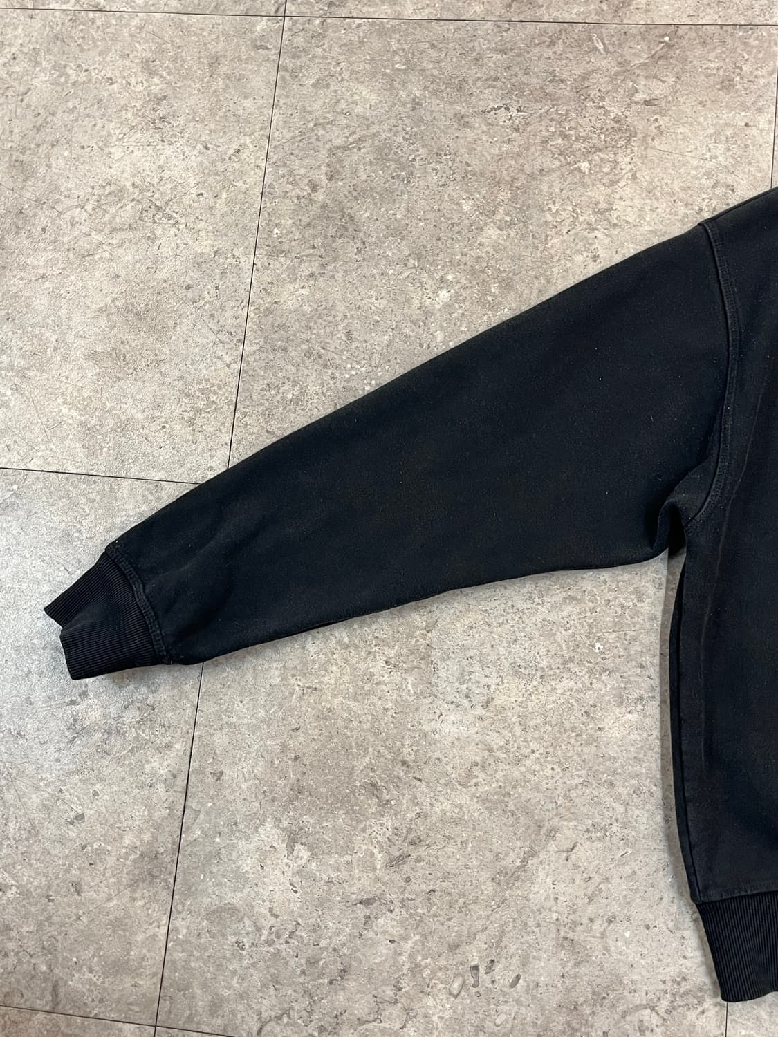 스투시 월드투어 기모 맨투맨 블랙 L #csz2188 상품이미지6