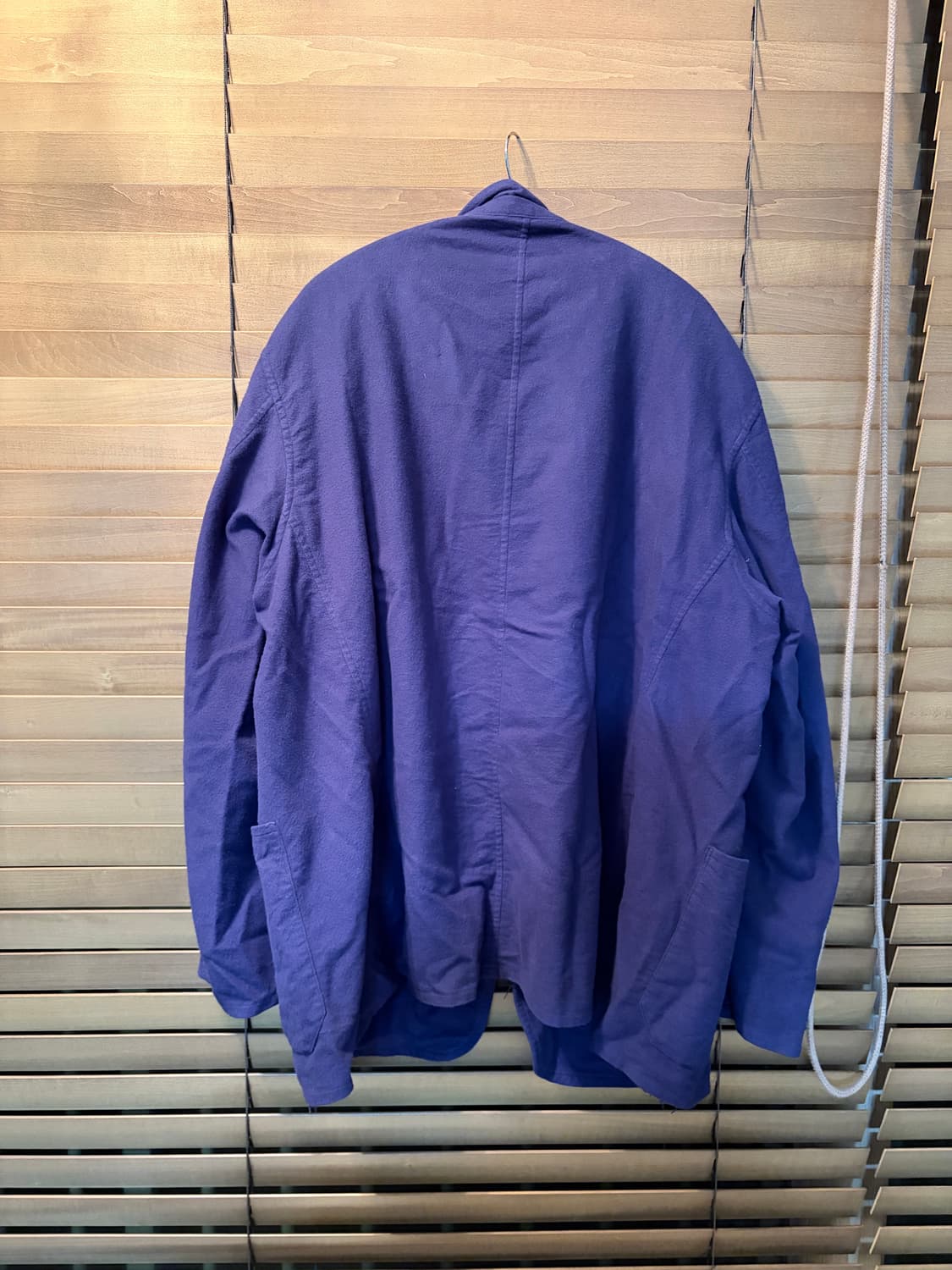 [2] 코모리 25aw 코튼 플란넬 자켓 로얄 블루 상품이미지6