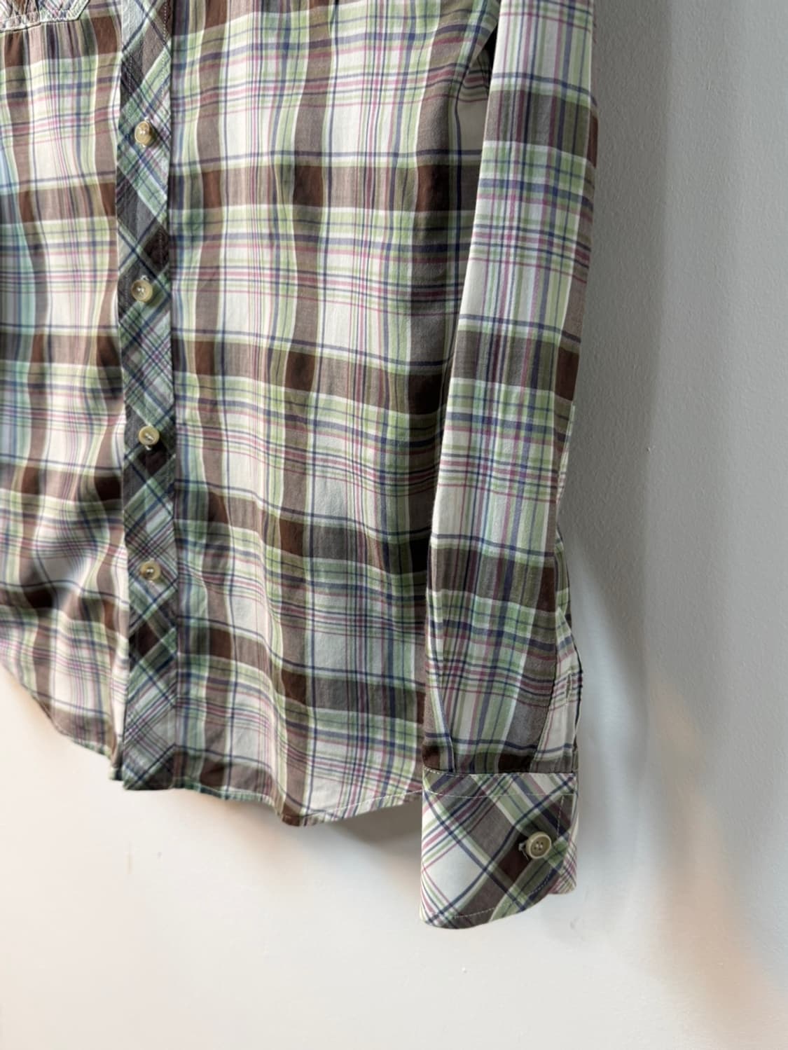 돌체앤가바나 체크 웨스턴 셔츠 상품이미지4