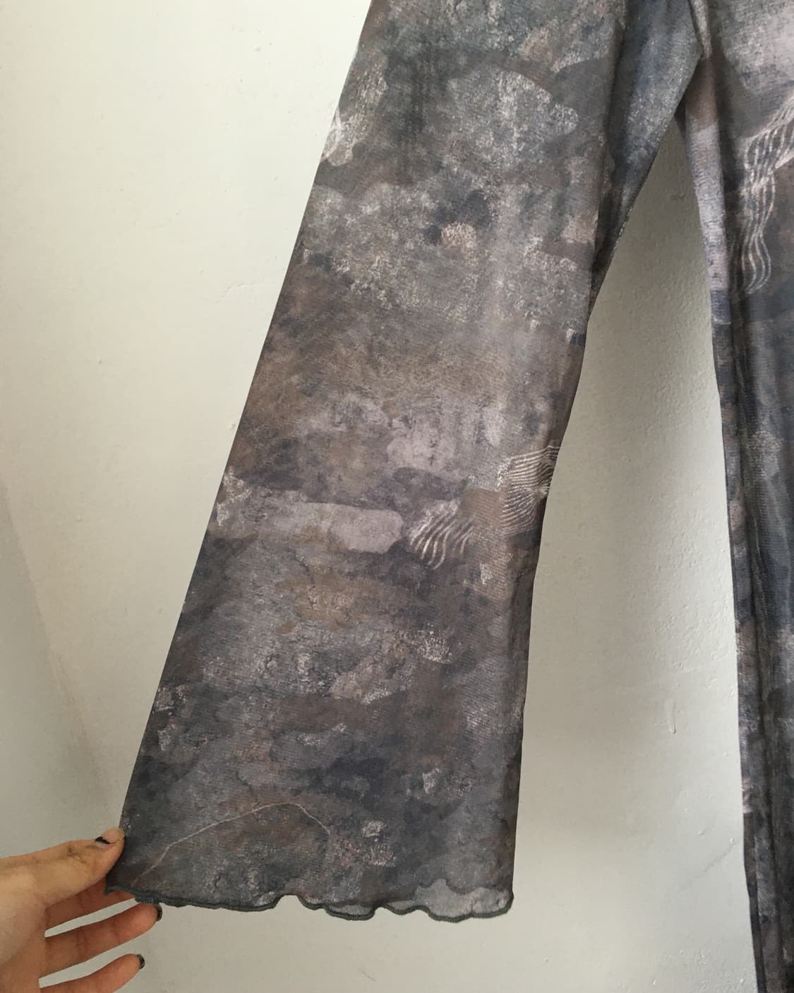 Full printing mesh long onepiece 상품이미지4