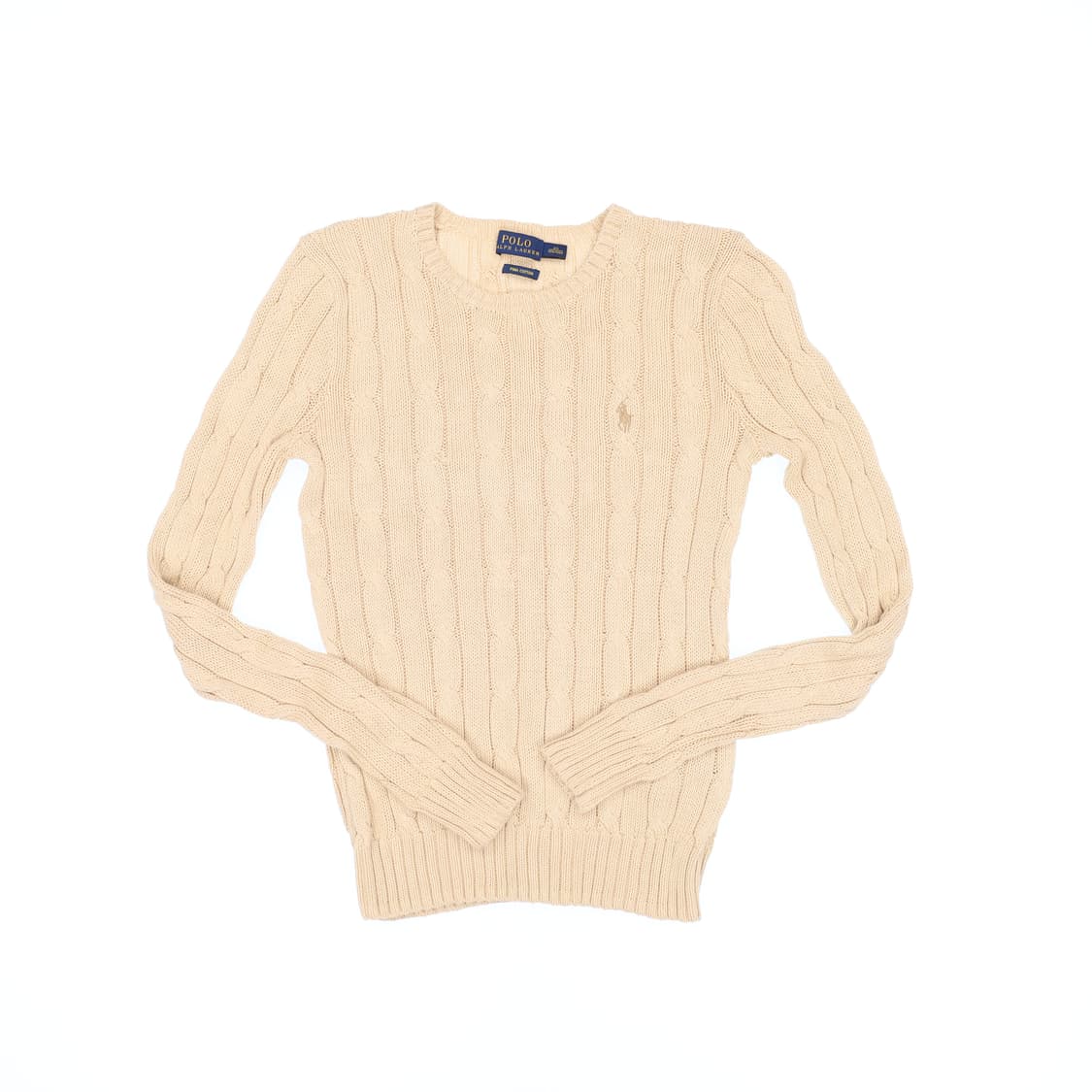 XS 신형 폴로 랄프로렌 피마코튼 케이블 니트 N7345 상품이미지1