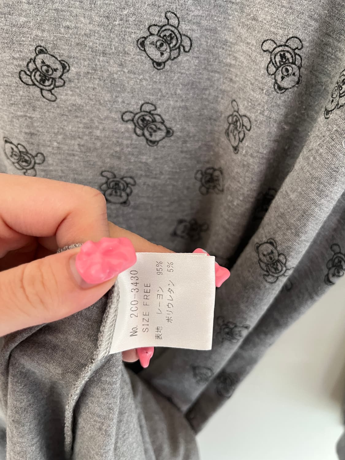 히스테릭 글래머 퍽베어 올오버 프린트 원피스 상품이미지5