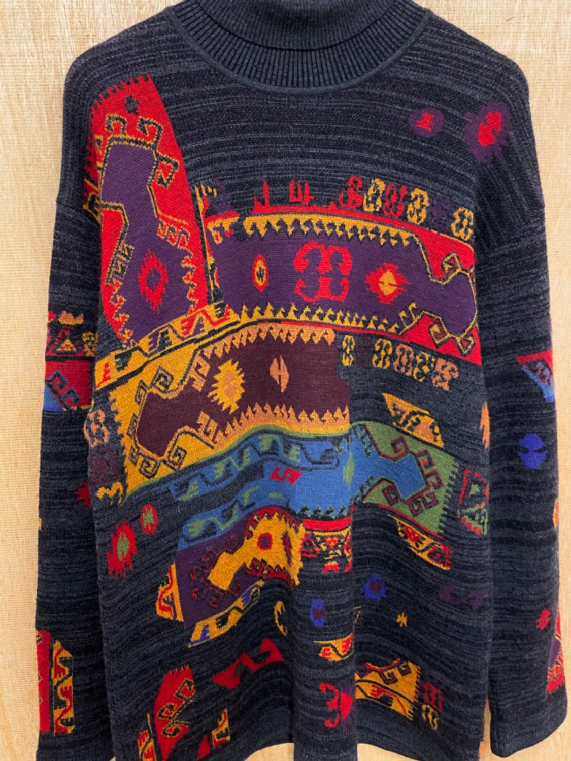 KENZO ethnic navajo knit 나바호 치마요 아즈텍 니트 상품이미지4
