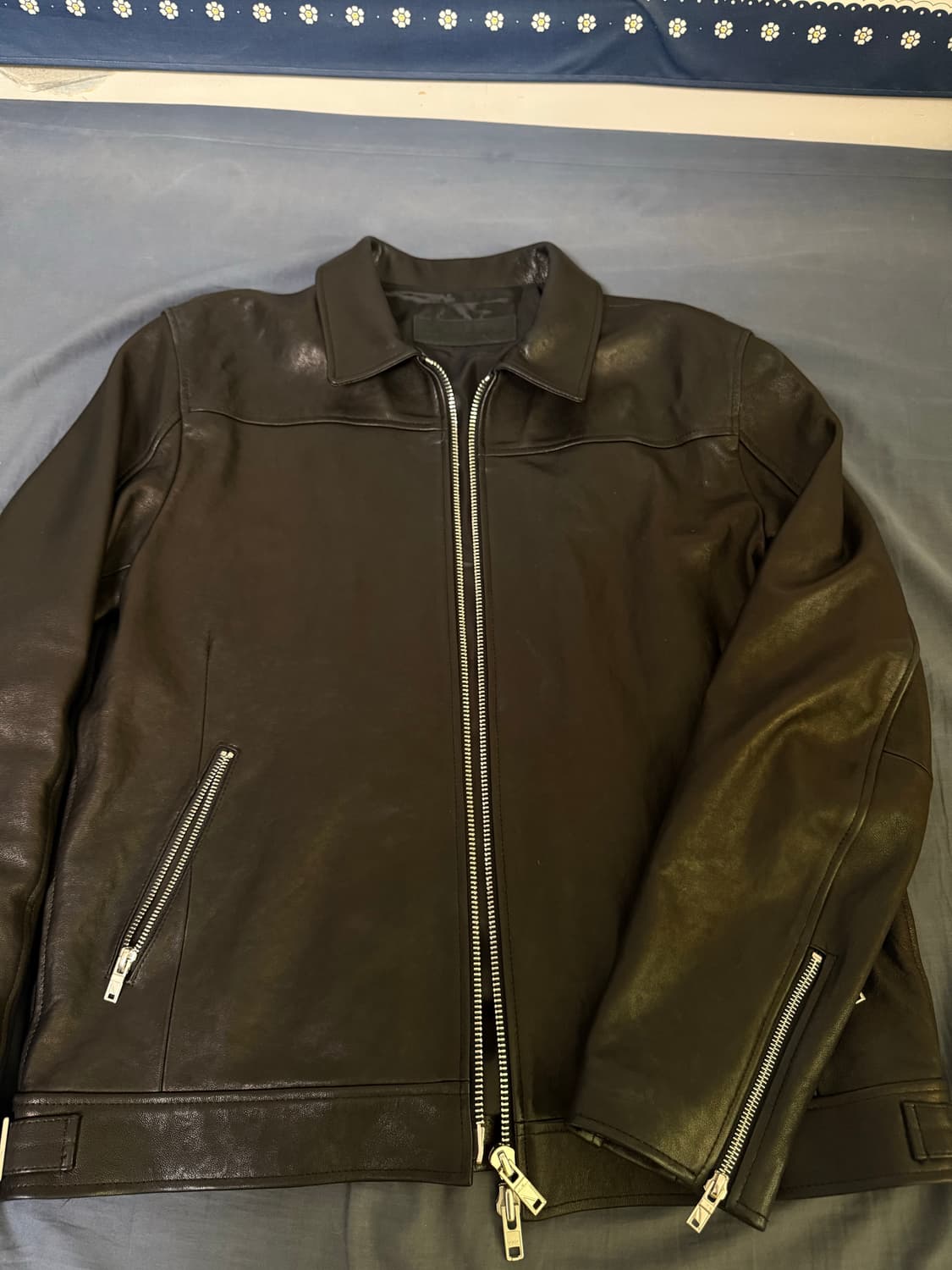 느와르 라르메스 jk8 싱글 레더 자켓 50사이즈 상품이미지1