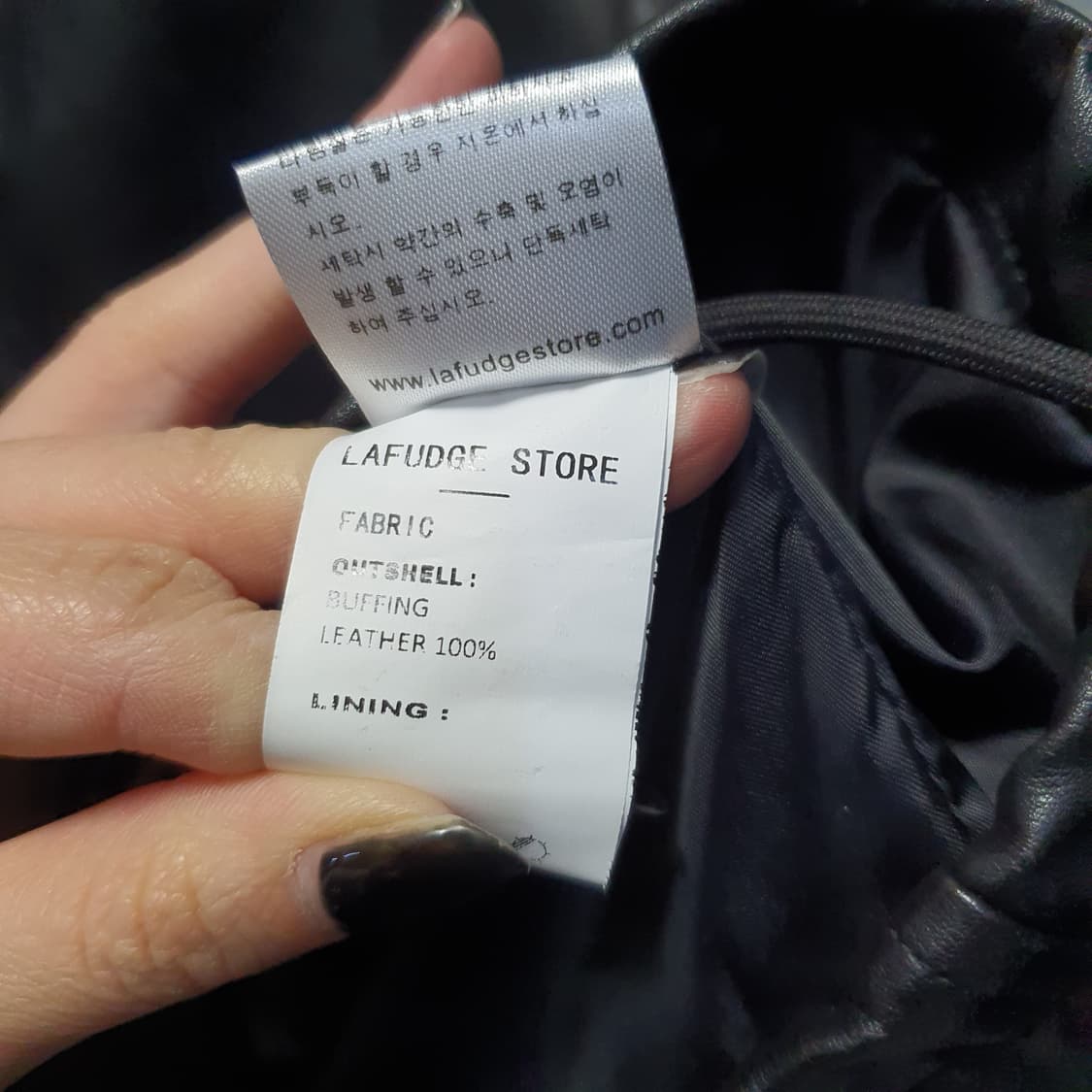 라퍼지스토어 남성 버핑 레더 가죽자켓  상품이미지7