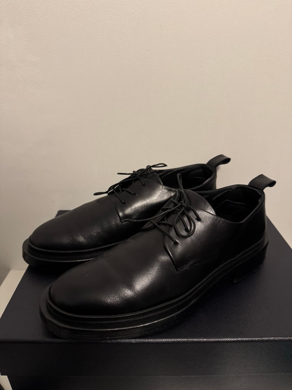 질샌더 레이스업 더비 슈즈(39사이즈/앵클릿 탈부착 가능) 상품이미지1