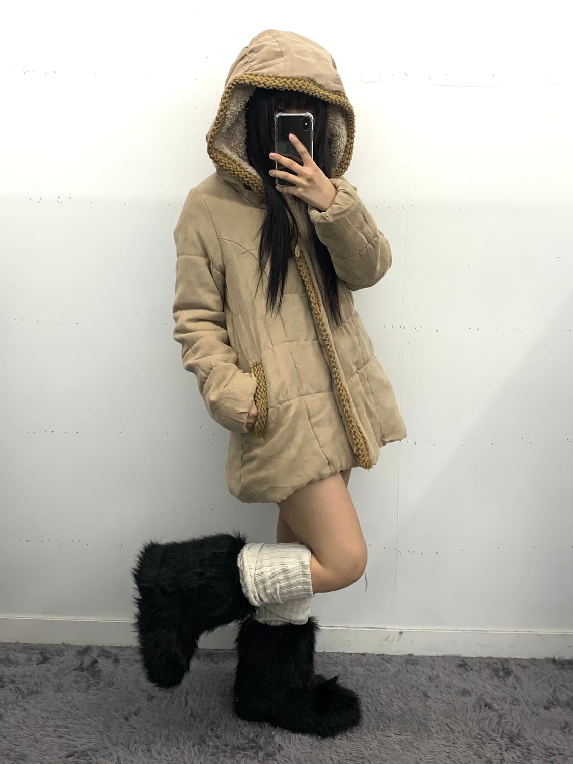 스웨이드 모리 에스닉 파카 상품이미지4