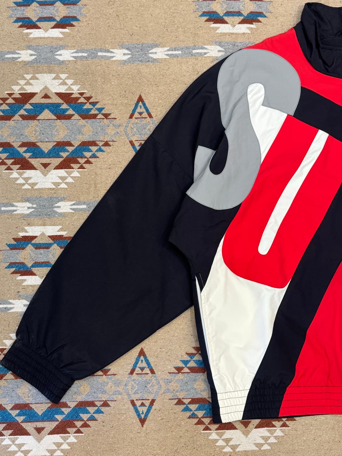 [L] 슈프림 빅레터 트랙자켓 블랙 상품이미지4