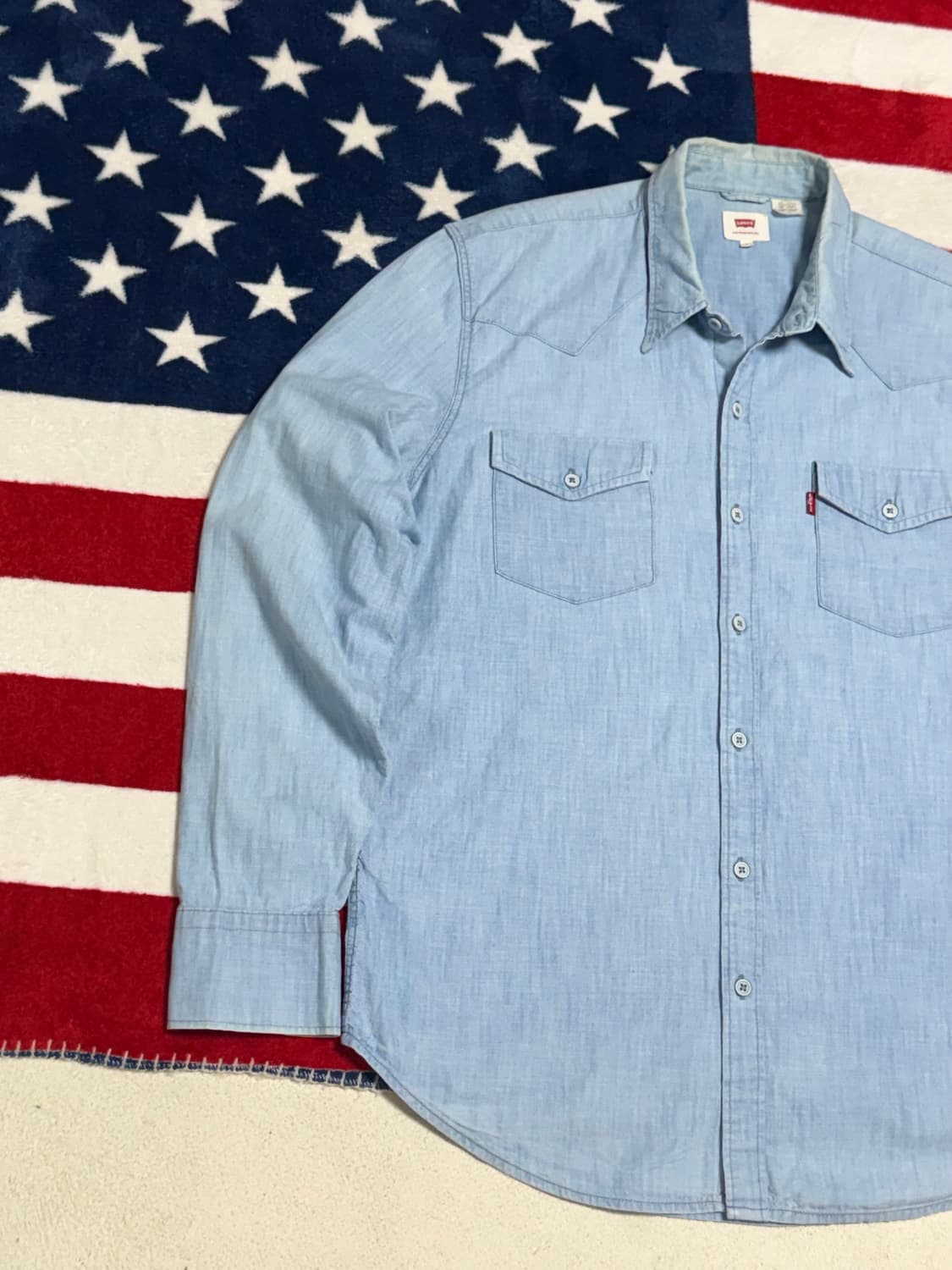 리바이스 샴브레이셔츠 Levi’s Chambray Shirt [L]빈티지 상품이미지2