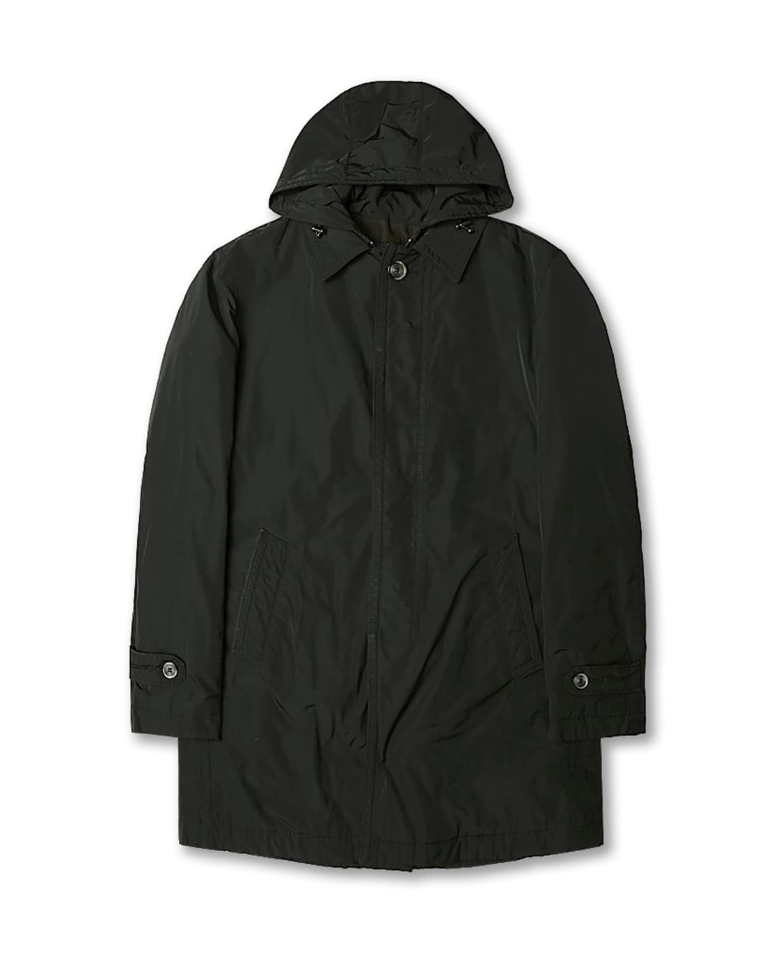 꼬르넬리아니 [Corneliani] 블랙 트렌디 후드 패딩 코트 상품이미지1