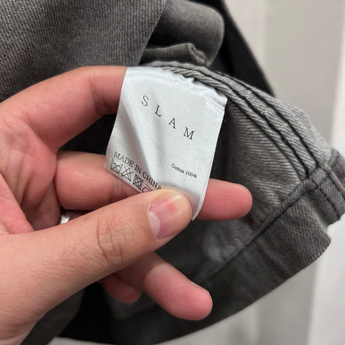 슬램 슬리브포켓 회청 크롭 데님 트러커자켓 상품이미지4