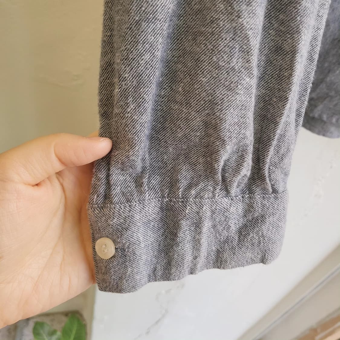 사만사모스2 플란넬 연청 블라우스 상품이미지4