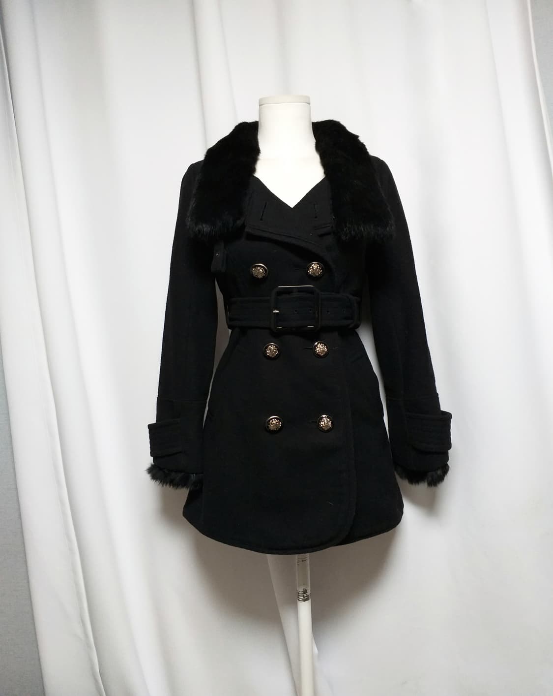 빈티지 퍼코트 대장 y2k자켓 그런지 핀터깔 오네갸루 긱시크 고스펑크 상품이미지1