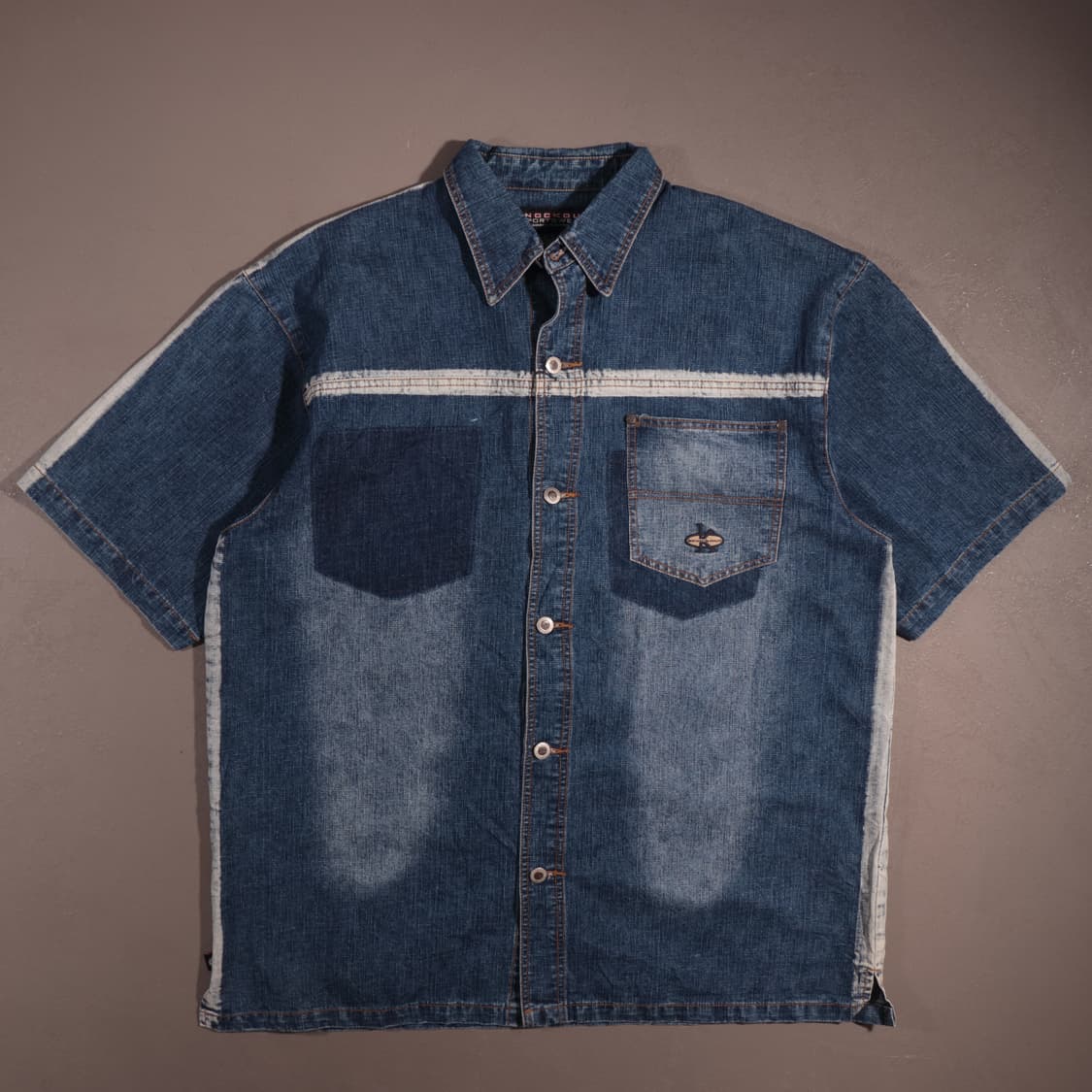 90s 넉아웃 올드스쿨 반팔 데님자켓 상품이미지1
