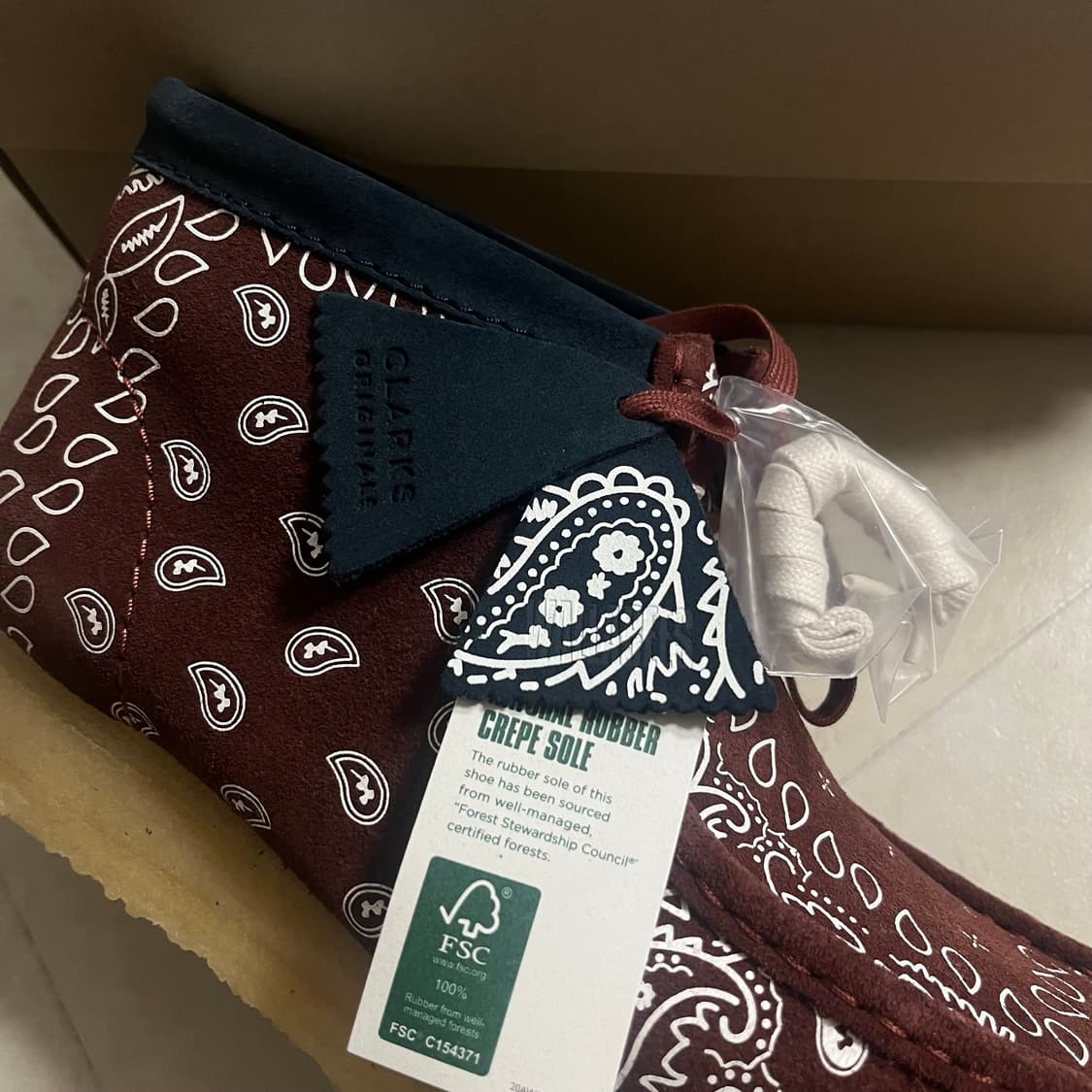 [새상품]클락스 왈라비 부츠 브릭 페이즐리 260 270 280 상품이미지6