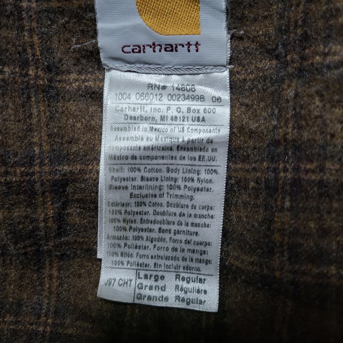칼하트 디트로이트 자켓 j97 체스트넛 (L) 상품이미지7