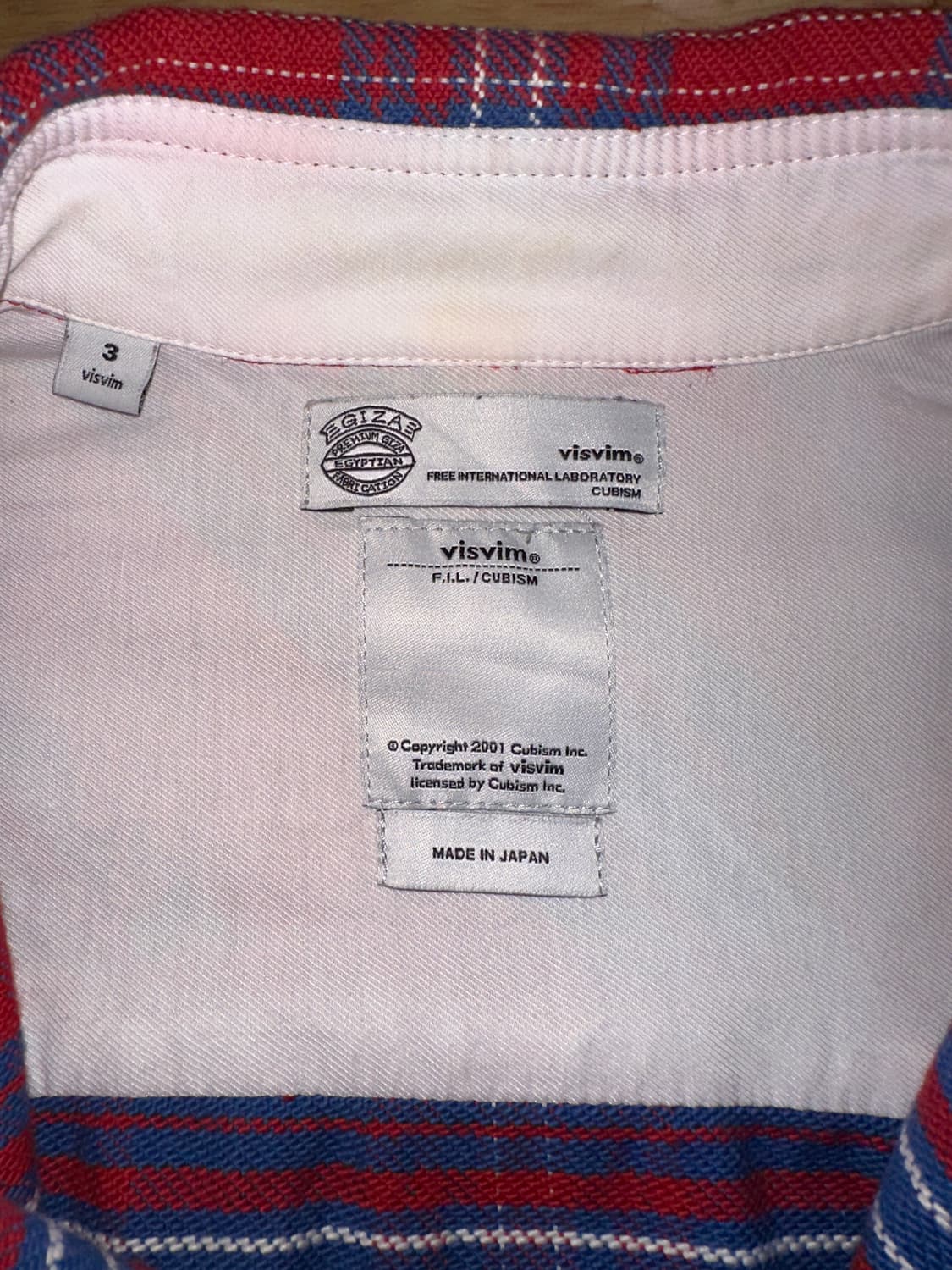 visvim 12ss 기자코튼 타탄 체크 플란넬 셔츠 상품이미지4